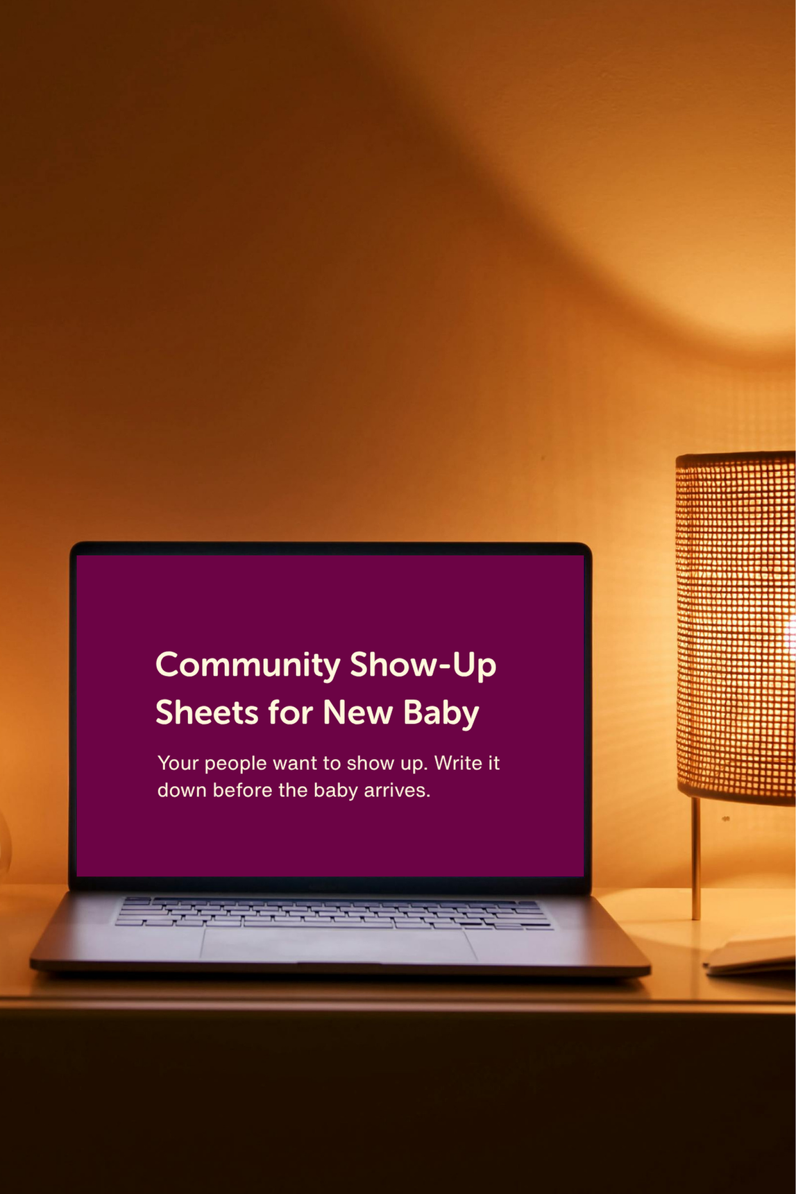 Community Show-Up Sheet for New Baby