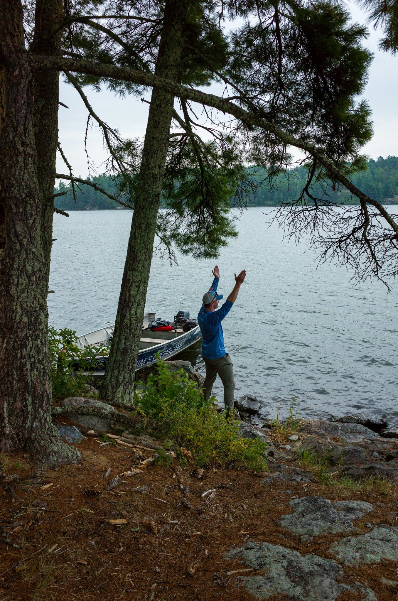 Scott guiding Mark into Nappy Point