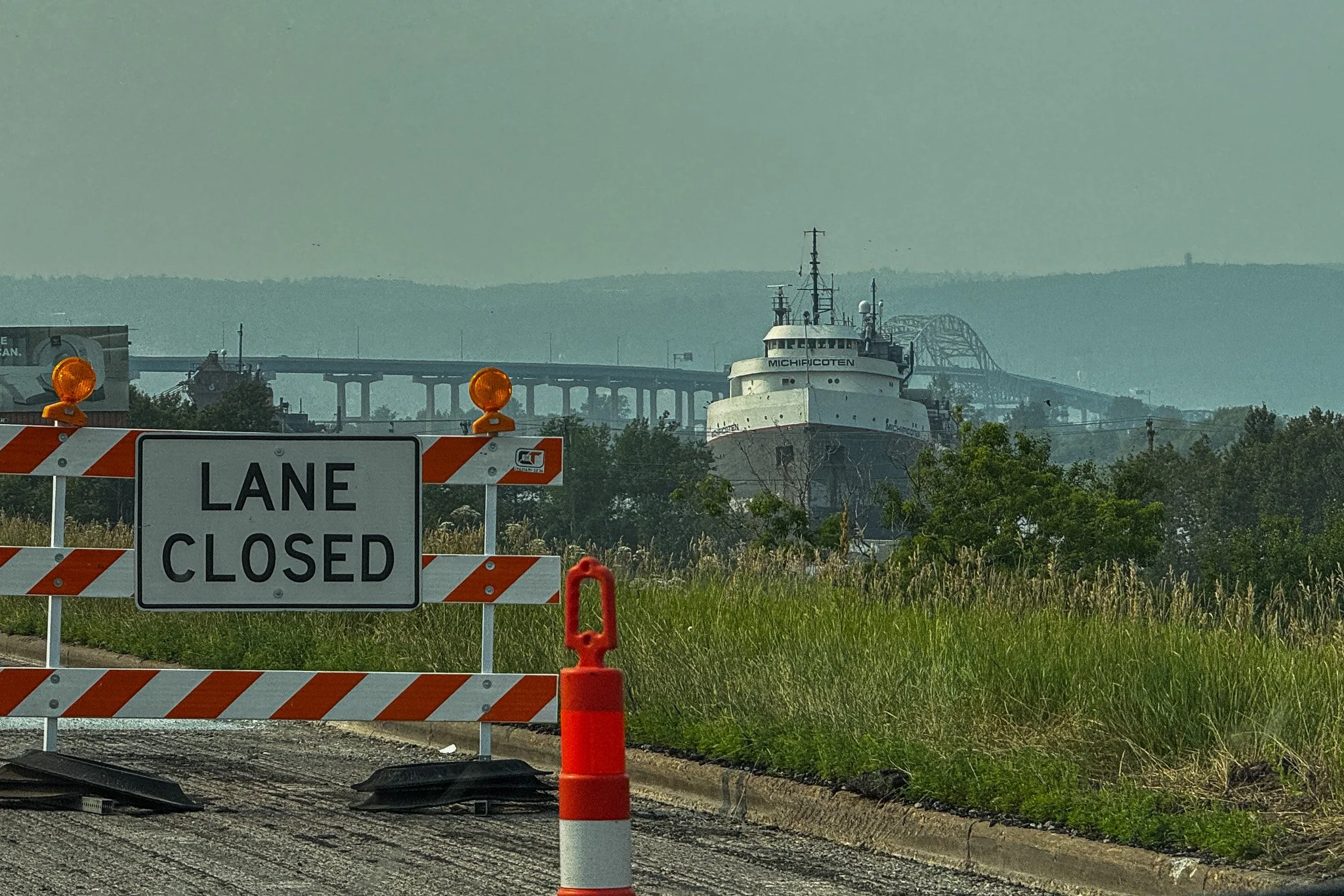 Crossing Lake Superior into Duluth, MN