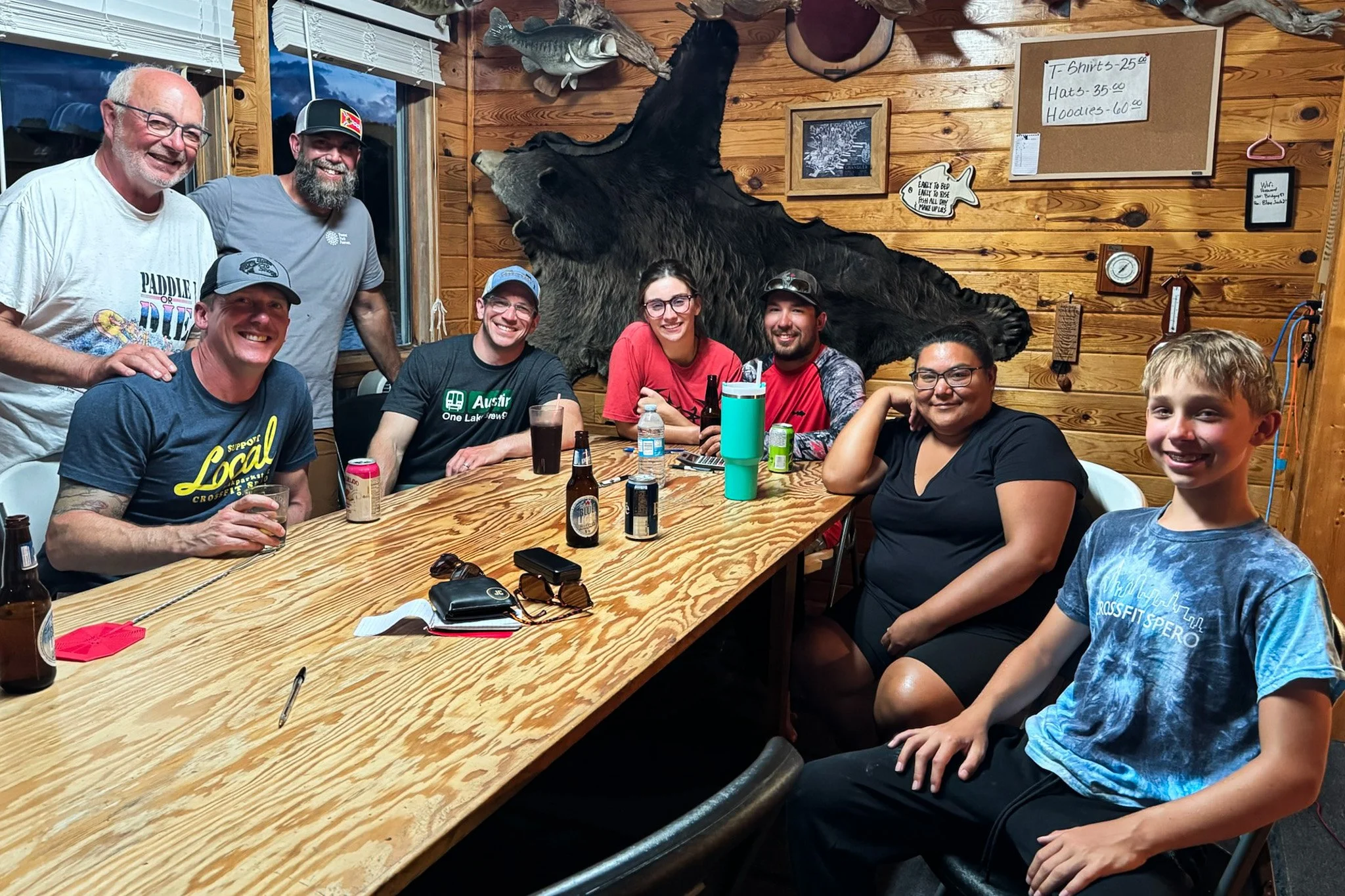 Our crew with Jordan, his wife Dannie, and sister Chelsea