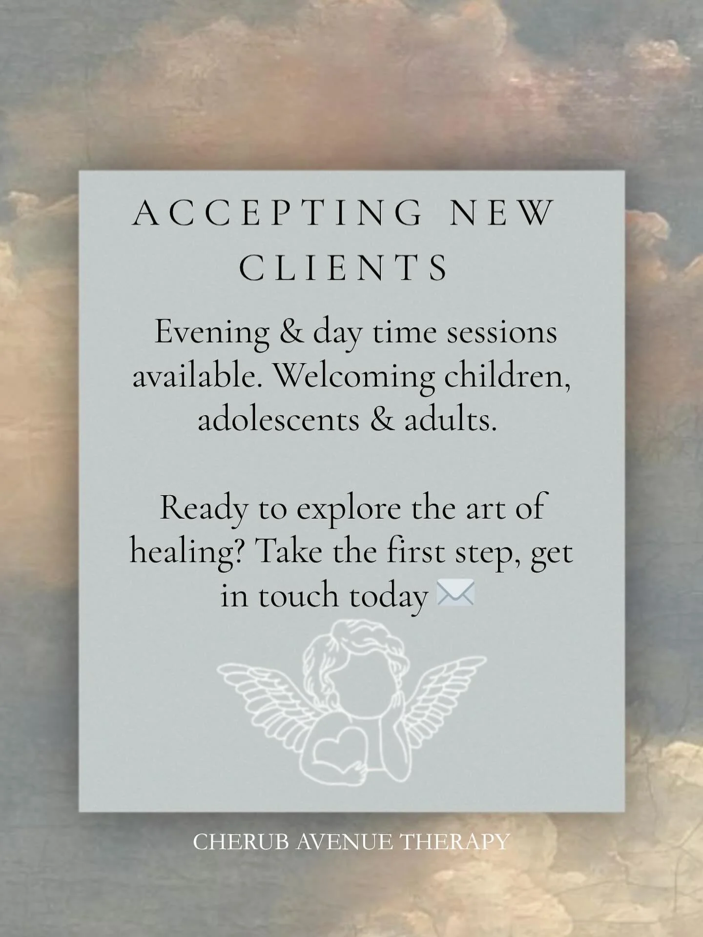 In person &amp; online. no time like the present.
any questions or queries please reach out 🦋