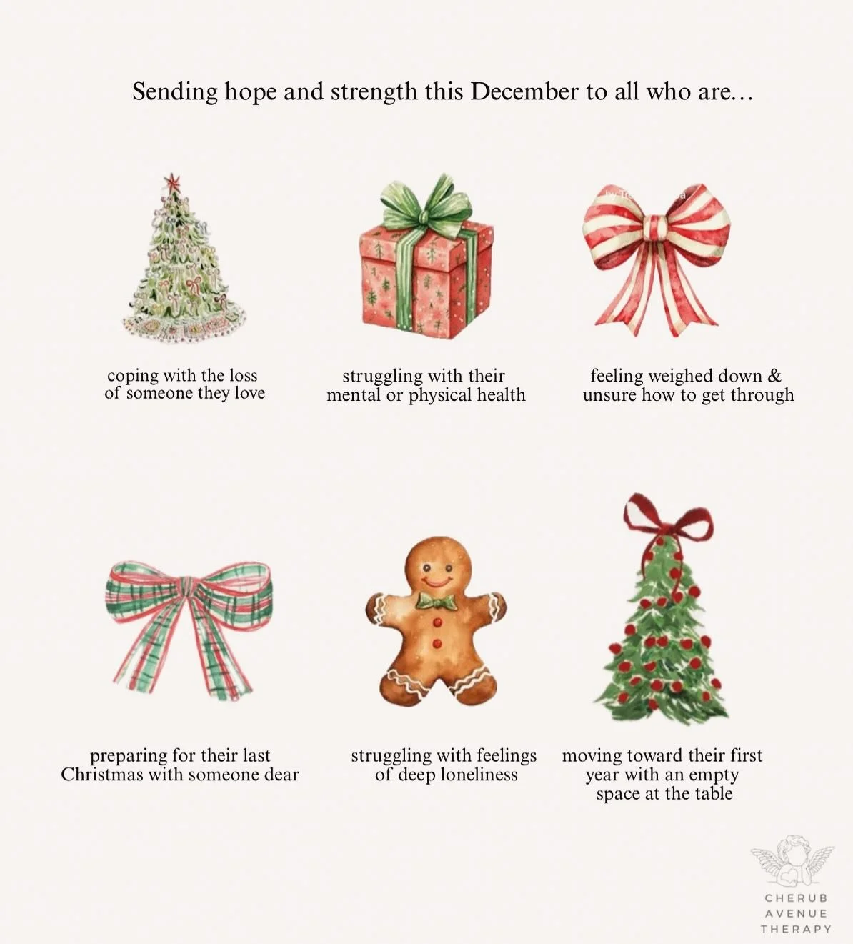 If it all becomes too much, please reach out to someone. You don&rsquo;t have to face the festive season on your own, you are loved and you are not alone &hearts;️