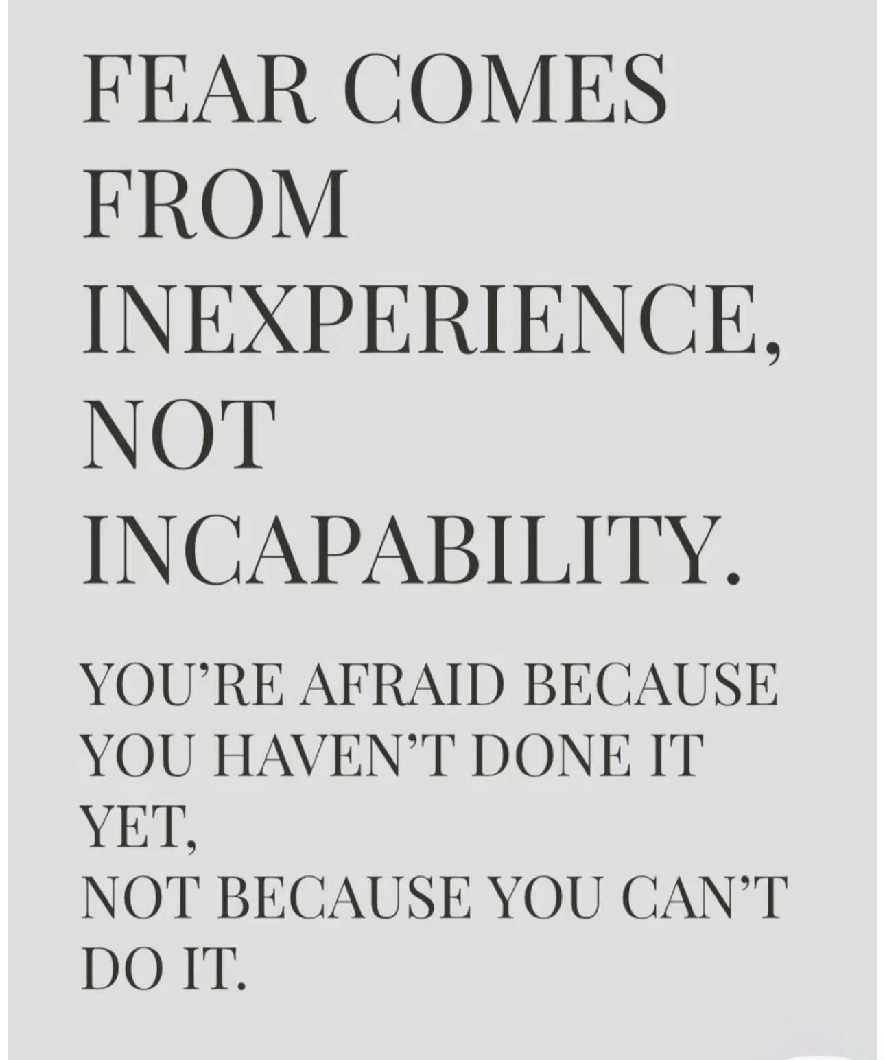 🤍 Thursday thoughts 🤍

Just one week until the theatre group begins! If fear is holding you back from joining or taking that next step, let&rsquo;s chat ✨ Trying something new can feel vulnerable, but it can also be empowering, exciting, and deeply