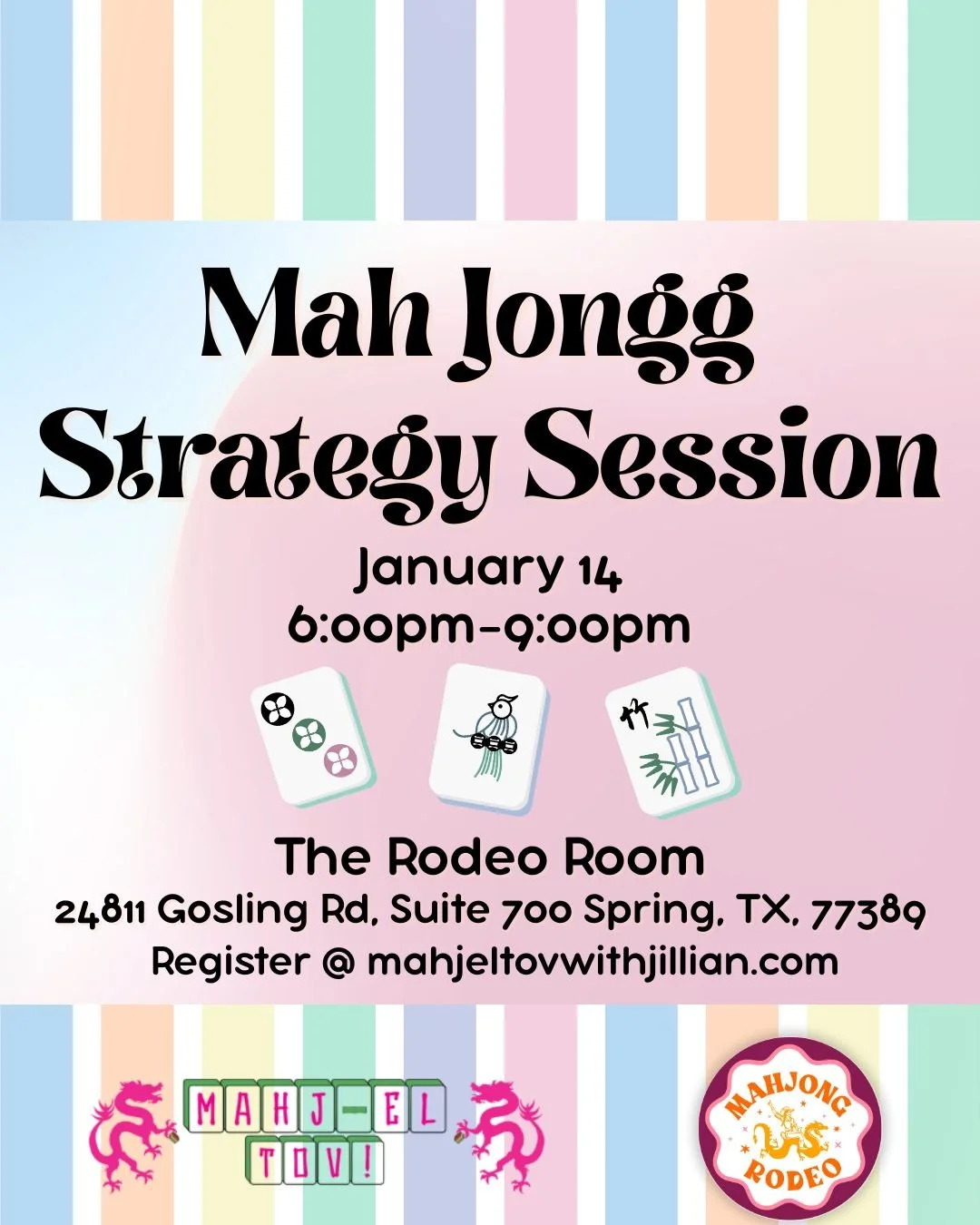 Mah Jongg Strategy Session @ The Rodeo Room