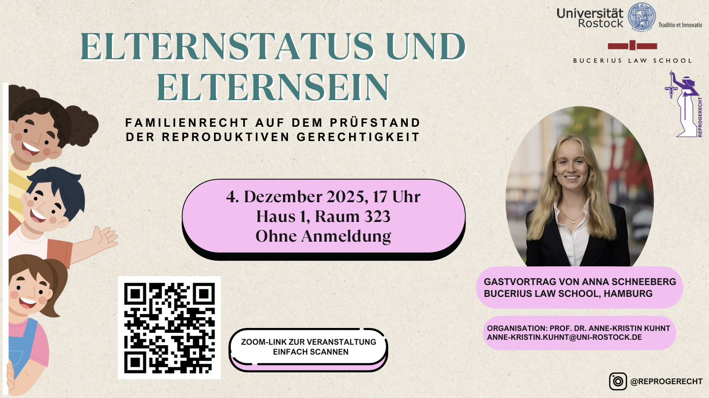 Elternstatus und Elternsein - Familienrecht auf dem Prüfstand der reproduktiven Gerechtigkeit 