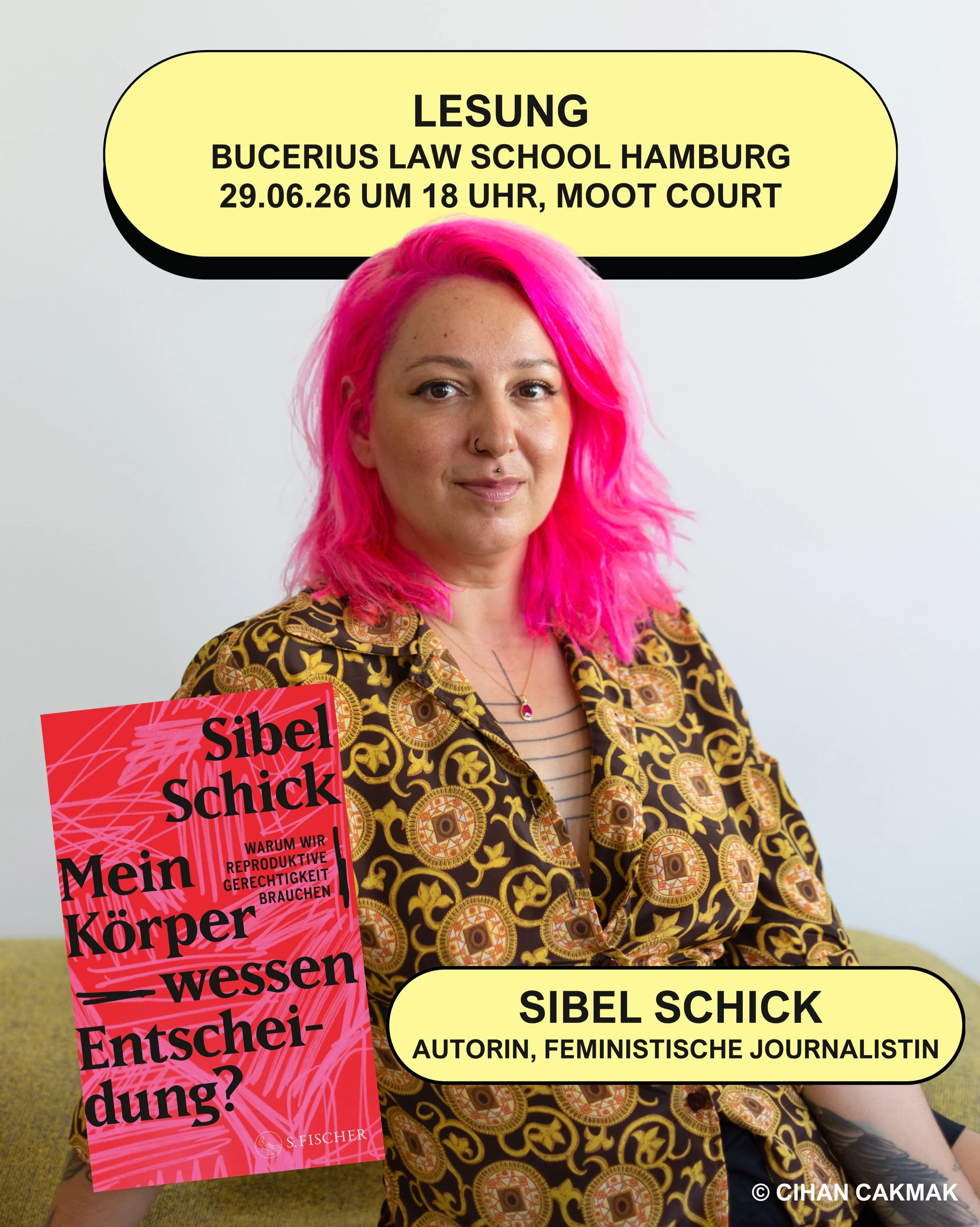 Wer entscheidet eigentlich &uuml;ber unseren K&ouml;rper? Wer dar&uuml;ber, ob wir Kinder bekommen? Und warum ist k&ouml;rperliche Selbstbestimmung keine Privatsache?

Diesen Fragen widmet sich die Autorin und feministische Journalistin @sibelschick 