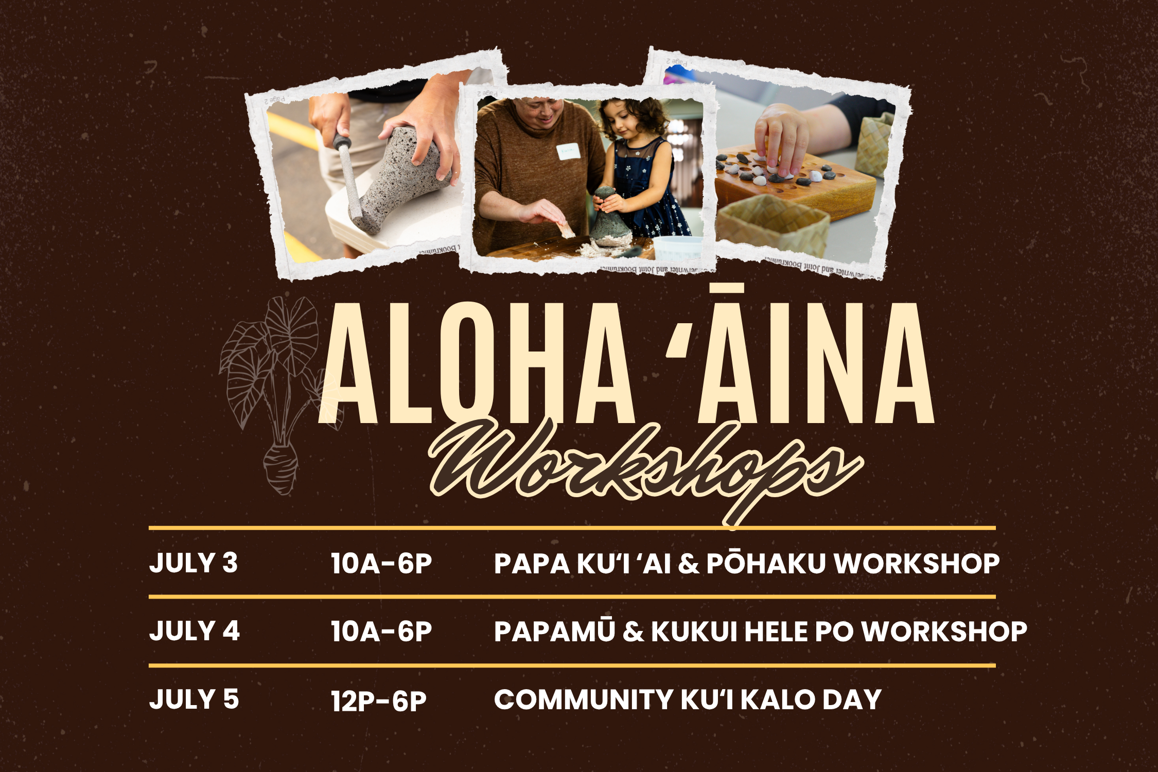 Aloha ʻĀina Workshops with Loʻiloa