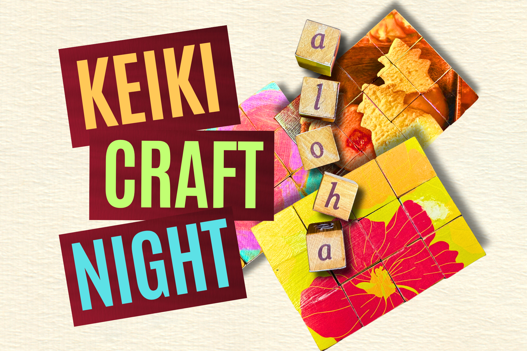Keiki Craft Night - Custom Wooden Blocks Puzzle