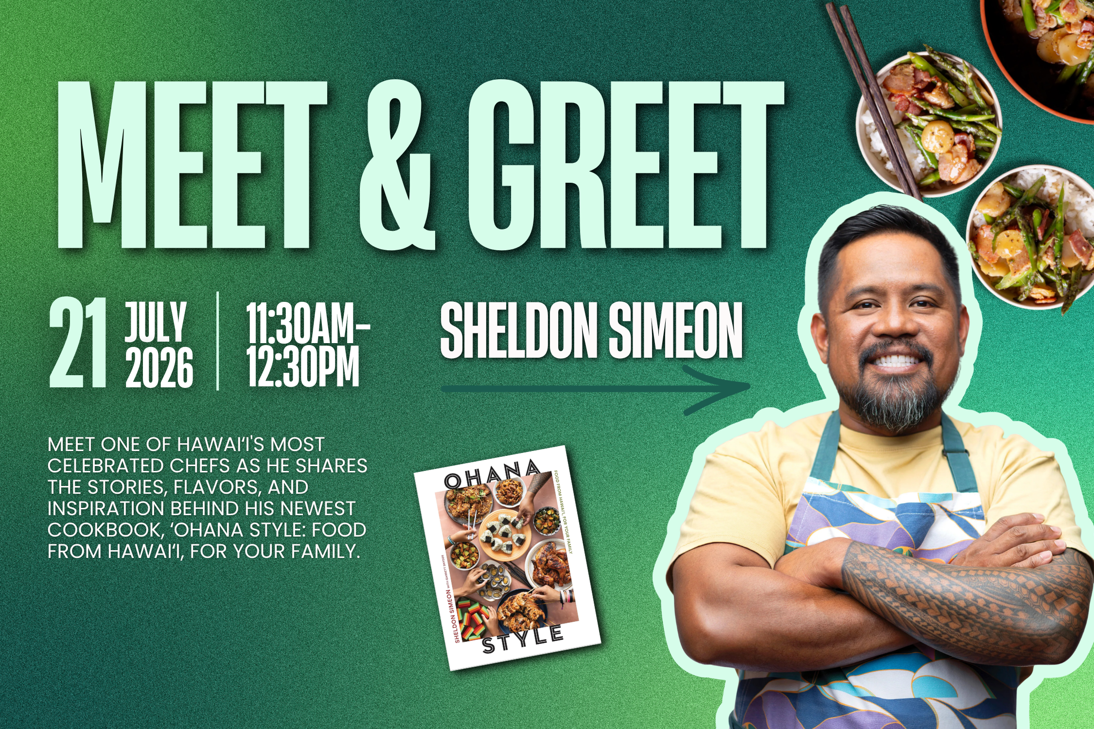 Meet &amp; Greet with Chef Sheldon Simeon