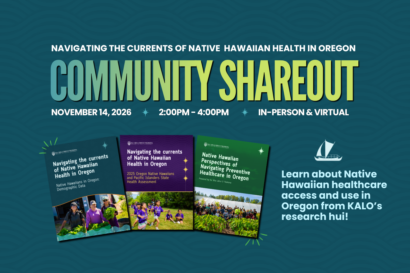Navigating the Currents of Native Hawaiian Health in Oregon: Community Shareout