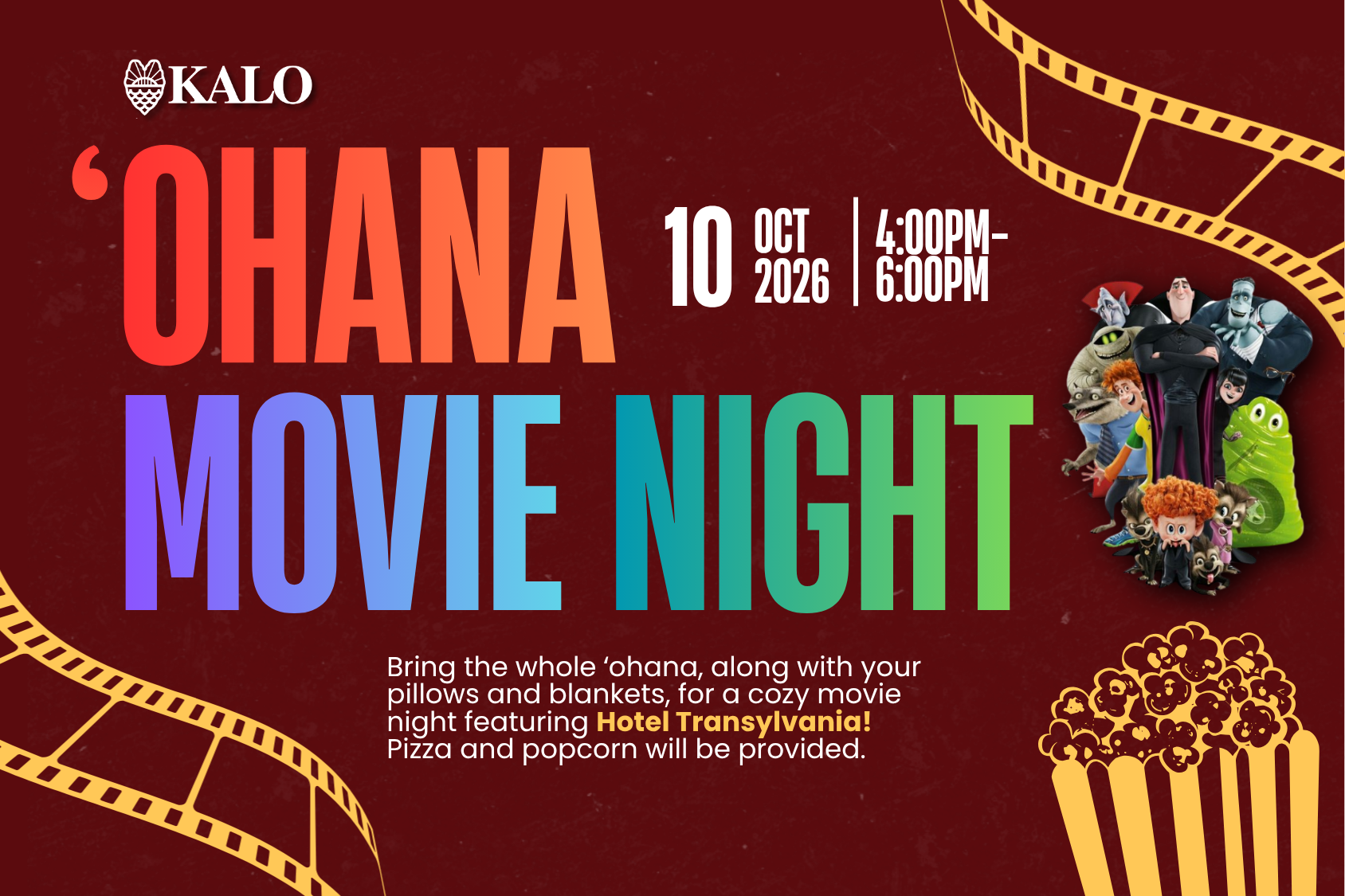 ʻOhana Movie Night: Hotel Transylvania