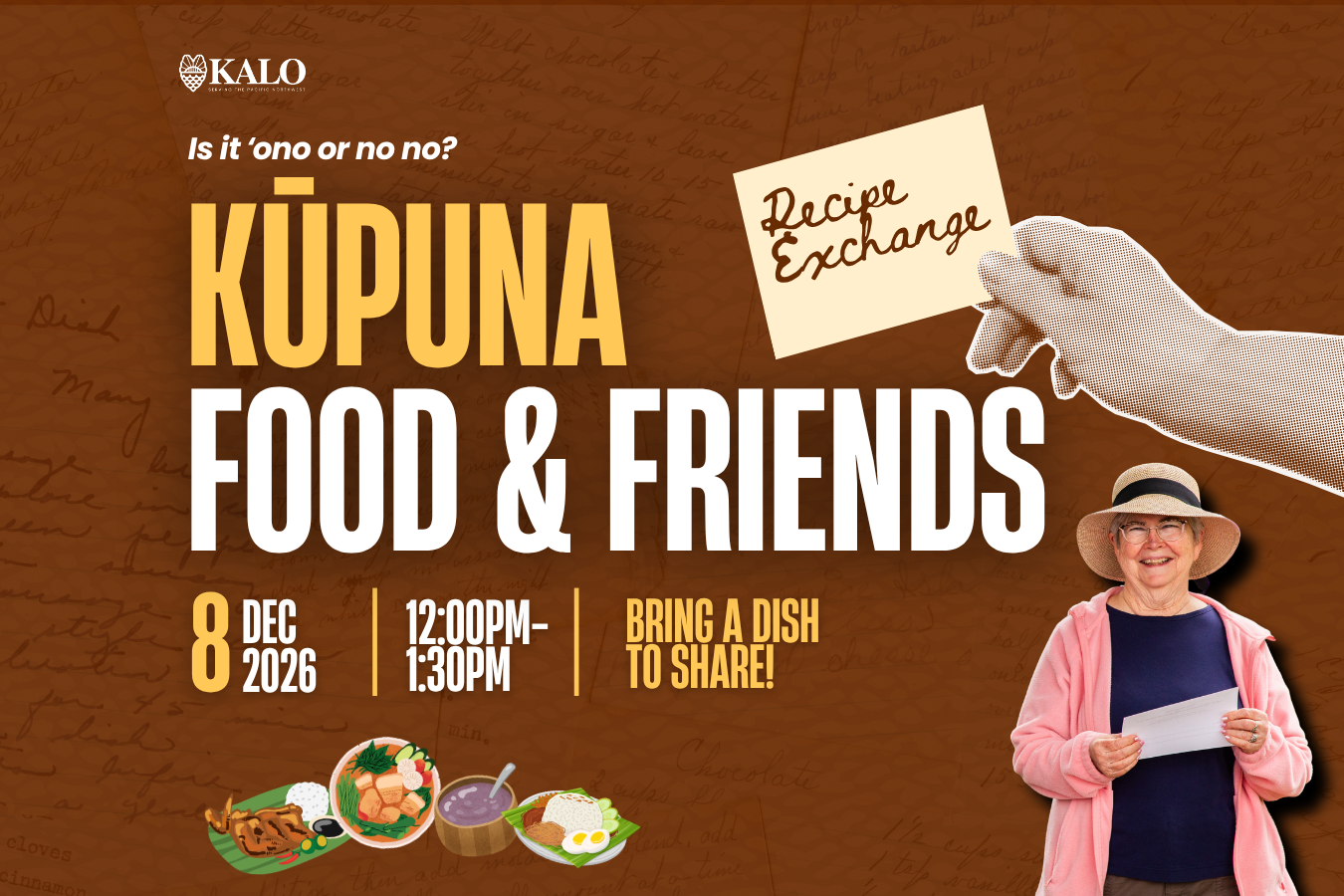 Kūpuna Food &amp; Friends: Recipe Exchange