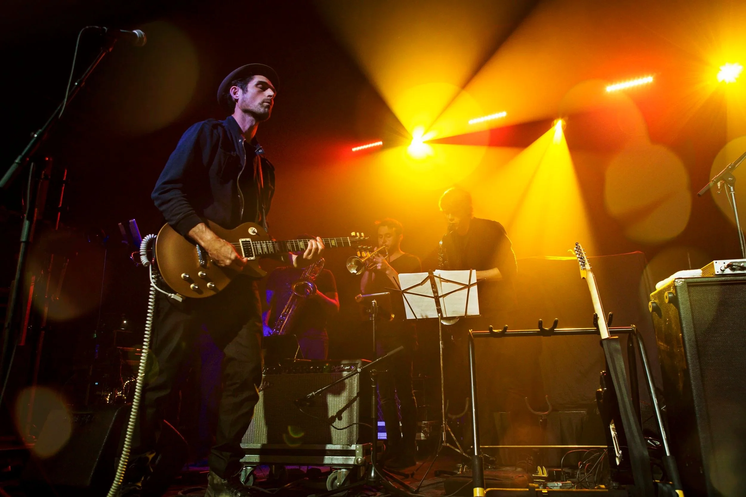 Band photography by a band photographer capturing live concert.