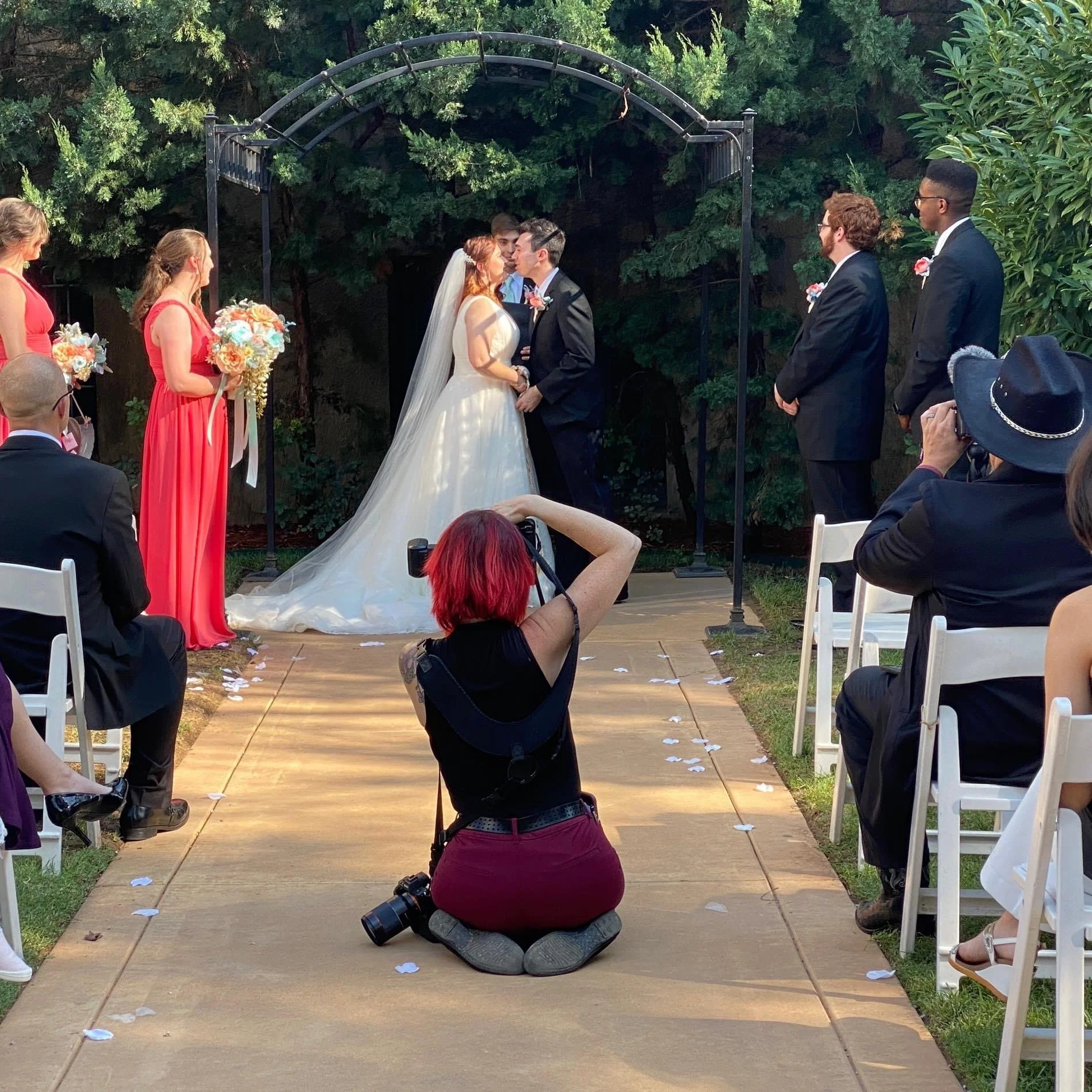 A wedding photographer with a candid, bright, colorful style stemming from experience in both fashion and commercial photography.