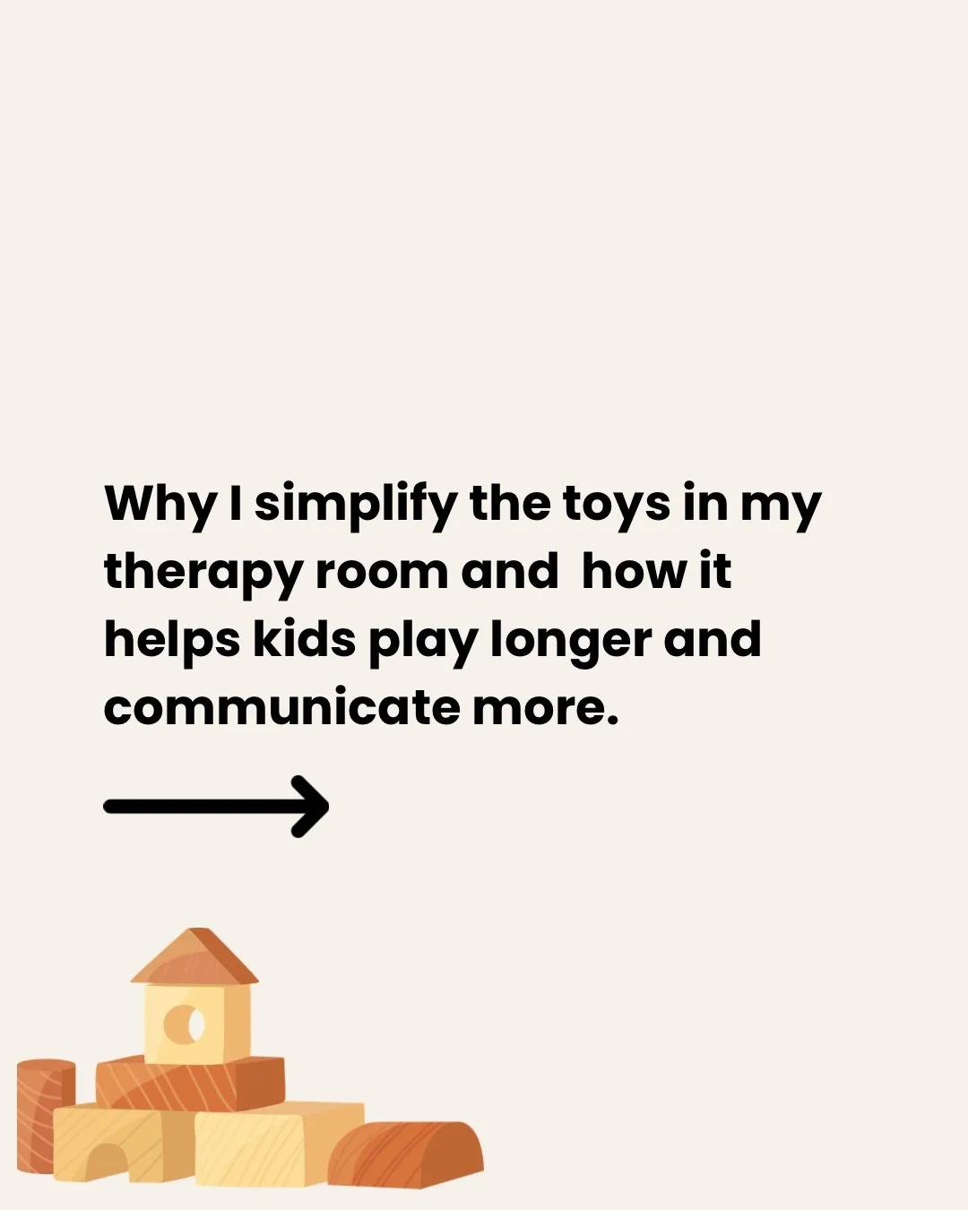 I tried something simple in my therapy room this week that really changed things. 

I took most of the toys out.

Not completely empty, but instead of having many options available, I left just a few simple things out.

And here&rsquo;s what happened