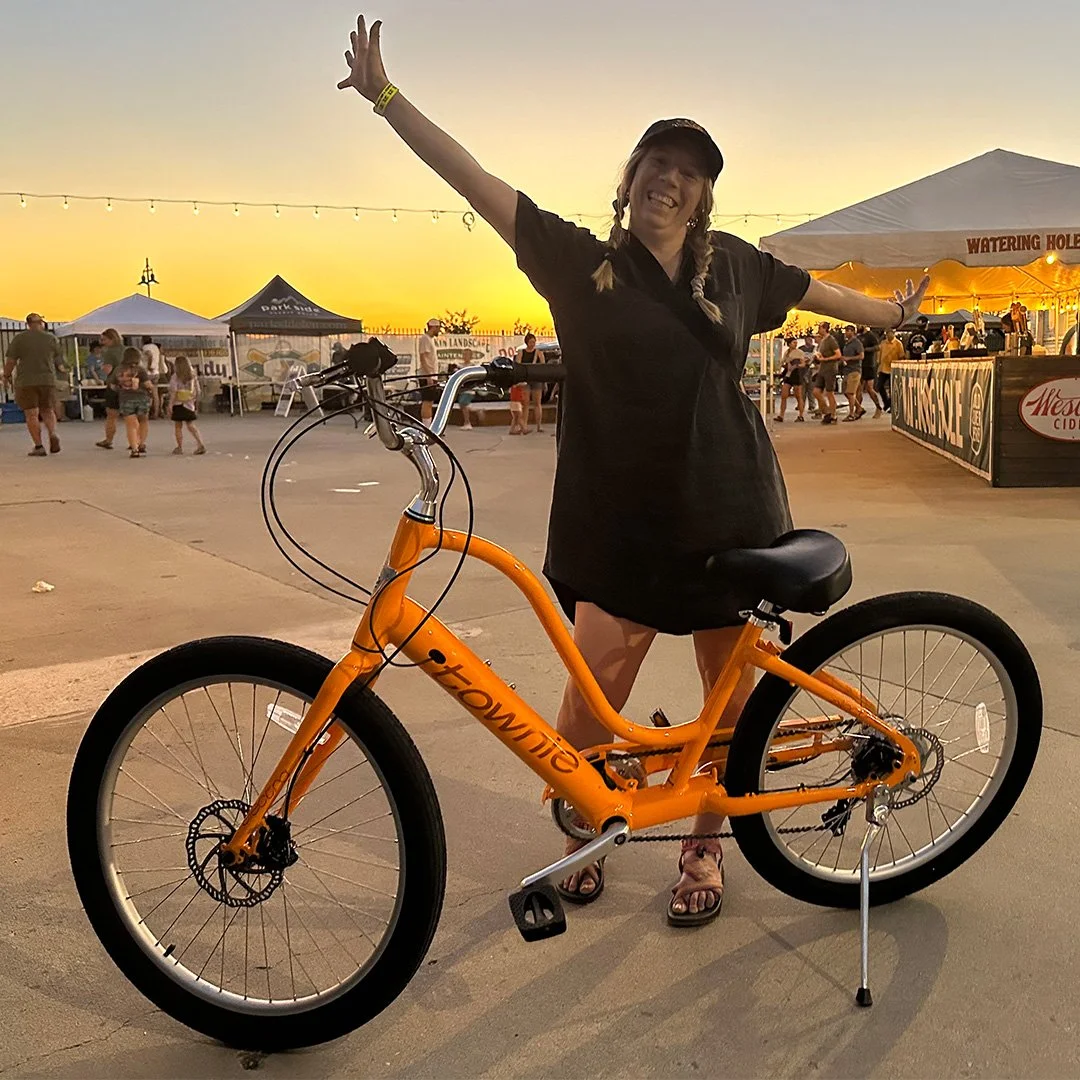 Winner of the e-bike raffle in 2025