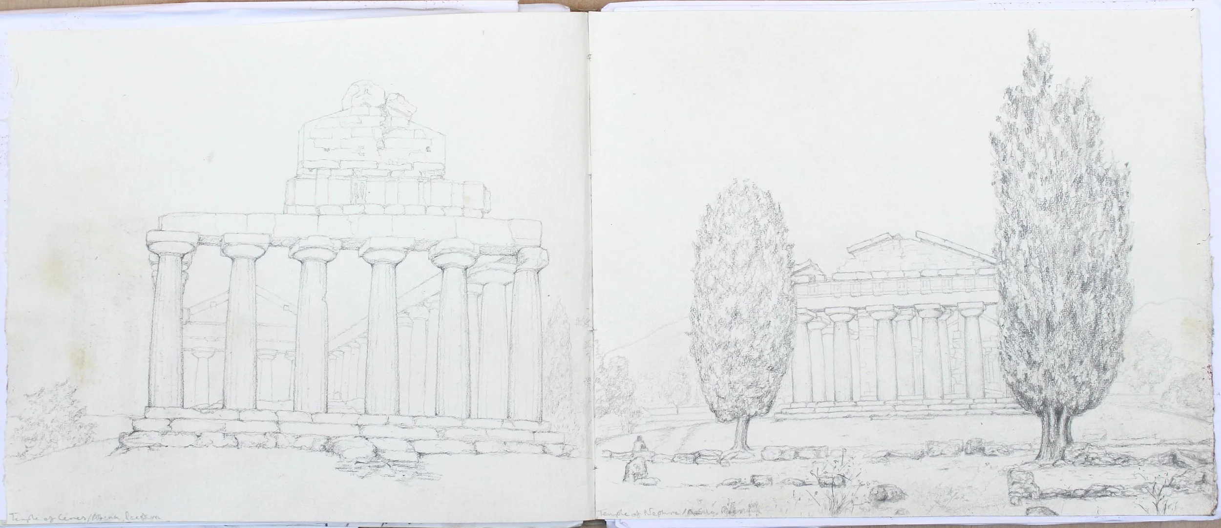 Temple of Athena, temple of Hera II, Paestum