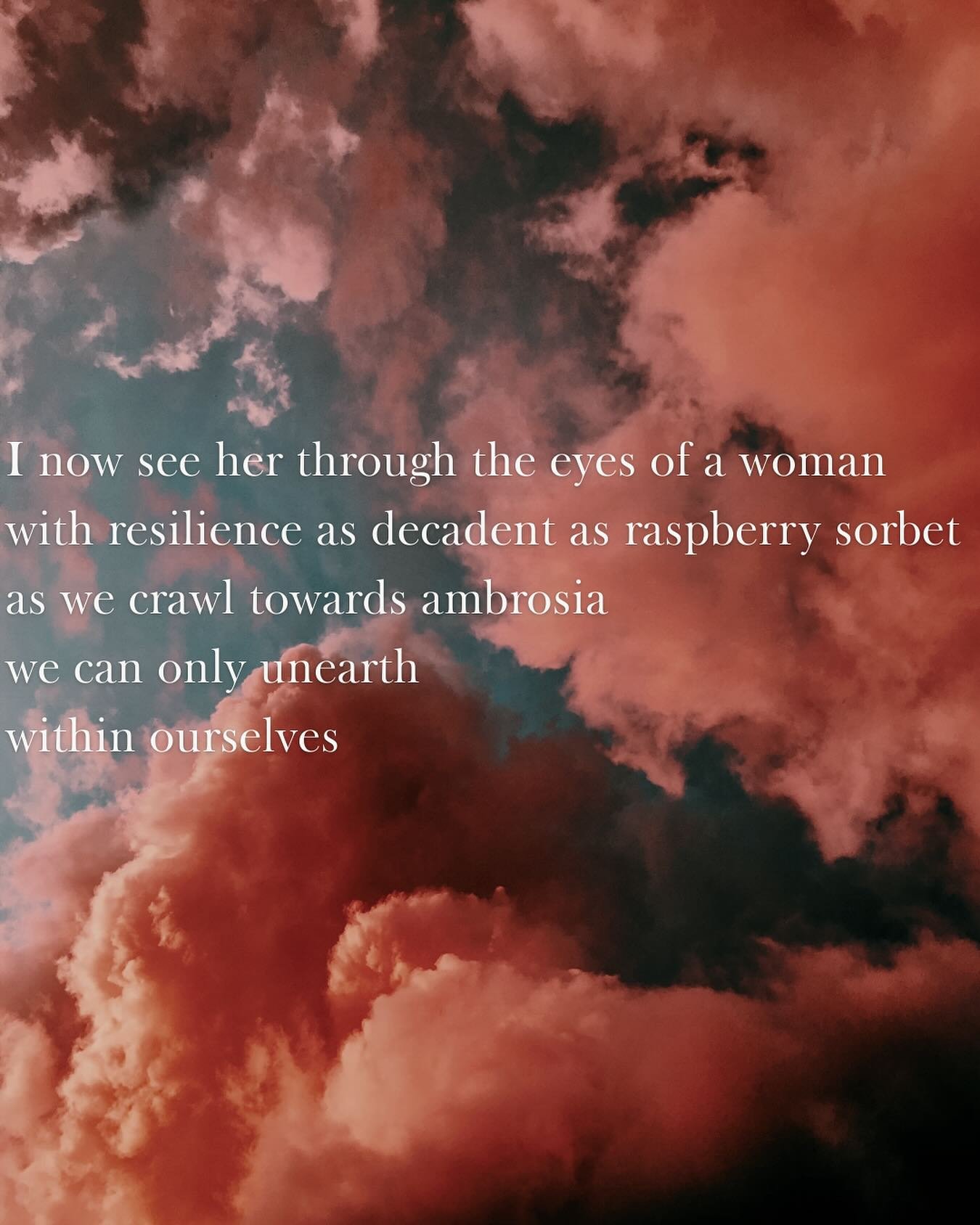 Happy Mother&rsquo;s Day! This is from a poem I&rsquo;ve been working on&mdash;don&rsquo;t tell my mom, it&rsquo;s a surprise!