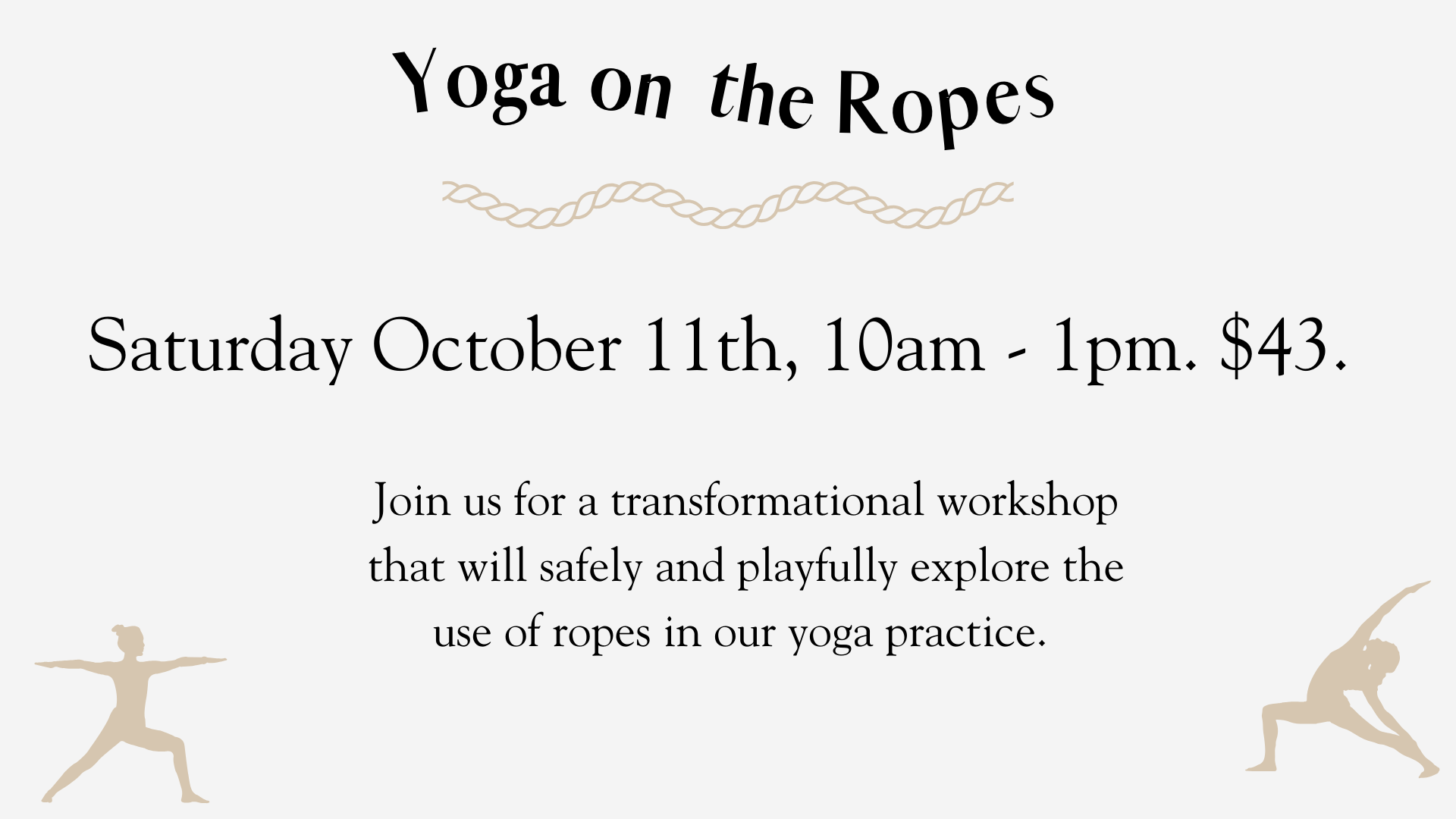 Yoga on The Ropes