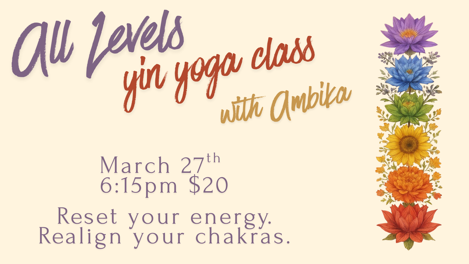 All Levels Yin Yoga with Ambika Selvan