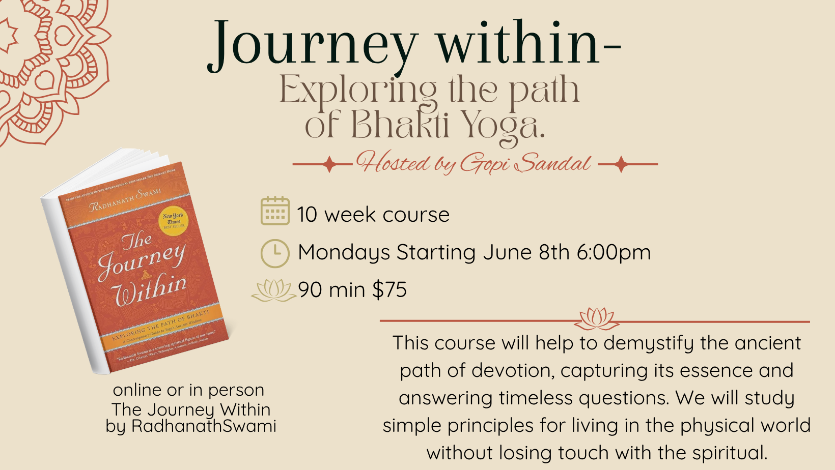 Journey Within- Exploring the path of Bhakti Yoga in Studio