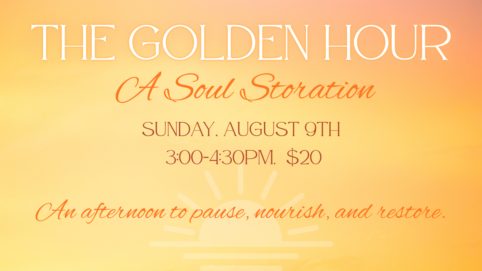 The Golden Hour: A Soul Storation