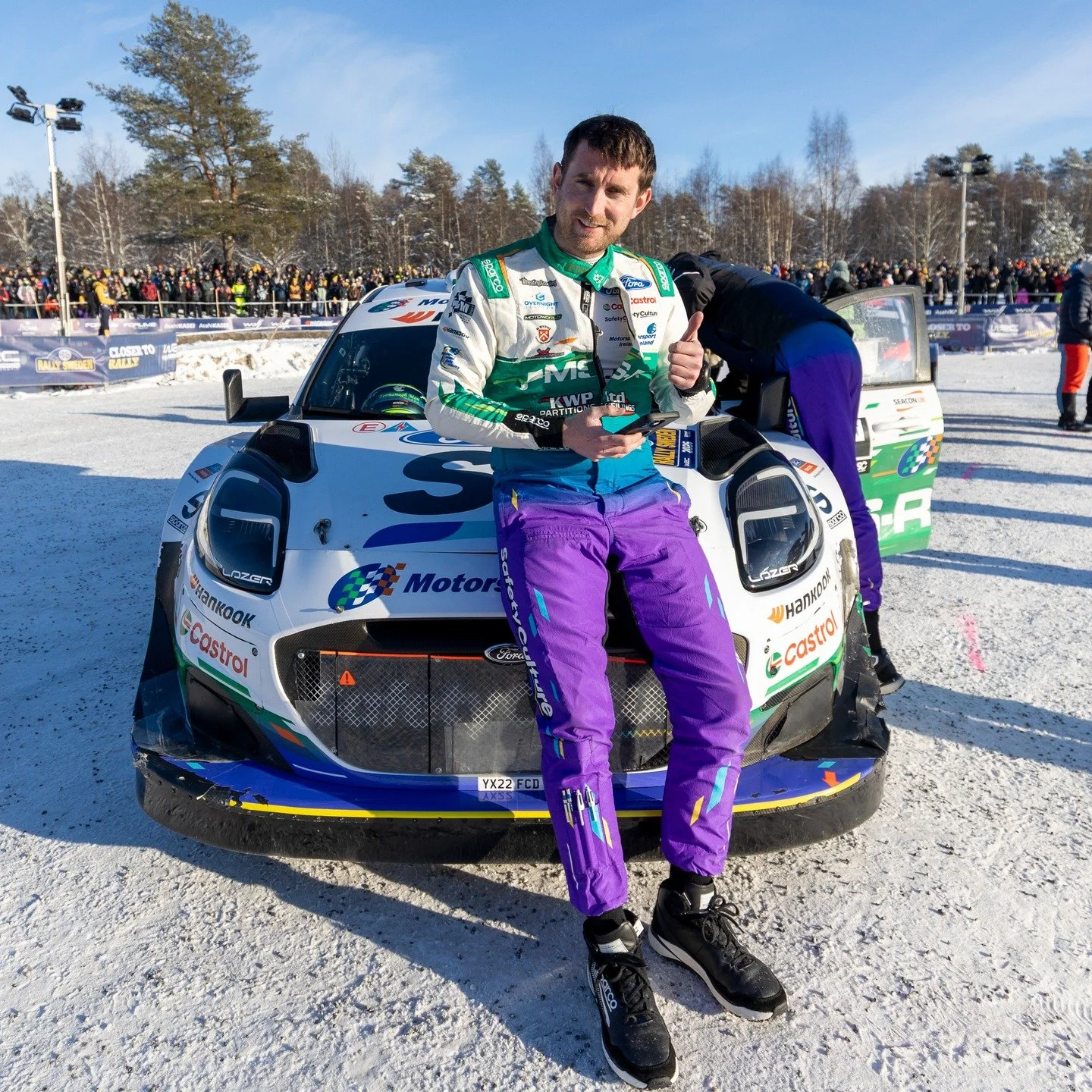 Not your average Sunday car meet.

Shane Byrne casually sitting on the Ford Puma Rally1 after Rally Sweden 2026.

📸 Marco Rimola
&copy;️ Pure WRC Agency
&copy;️ Marco Rimola Photography
⚠️ All rights reserved | Unauthorized use is prohibited

#Rally