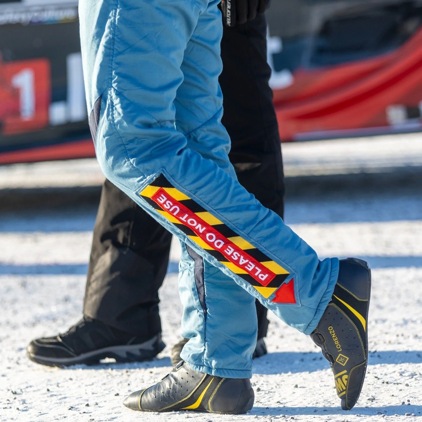 Please do not use.

A detail from Lorenzo Bertelli&rsquo;s race suit at Rally Sweden 2026, the left leg clearly labelled, just in case.

📸 Marco Rimola
&copy;️ Pure WRC Agency
&copy;️ Marco Rimola Photography
⚠️ All rights reserved | Unauthorized us