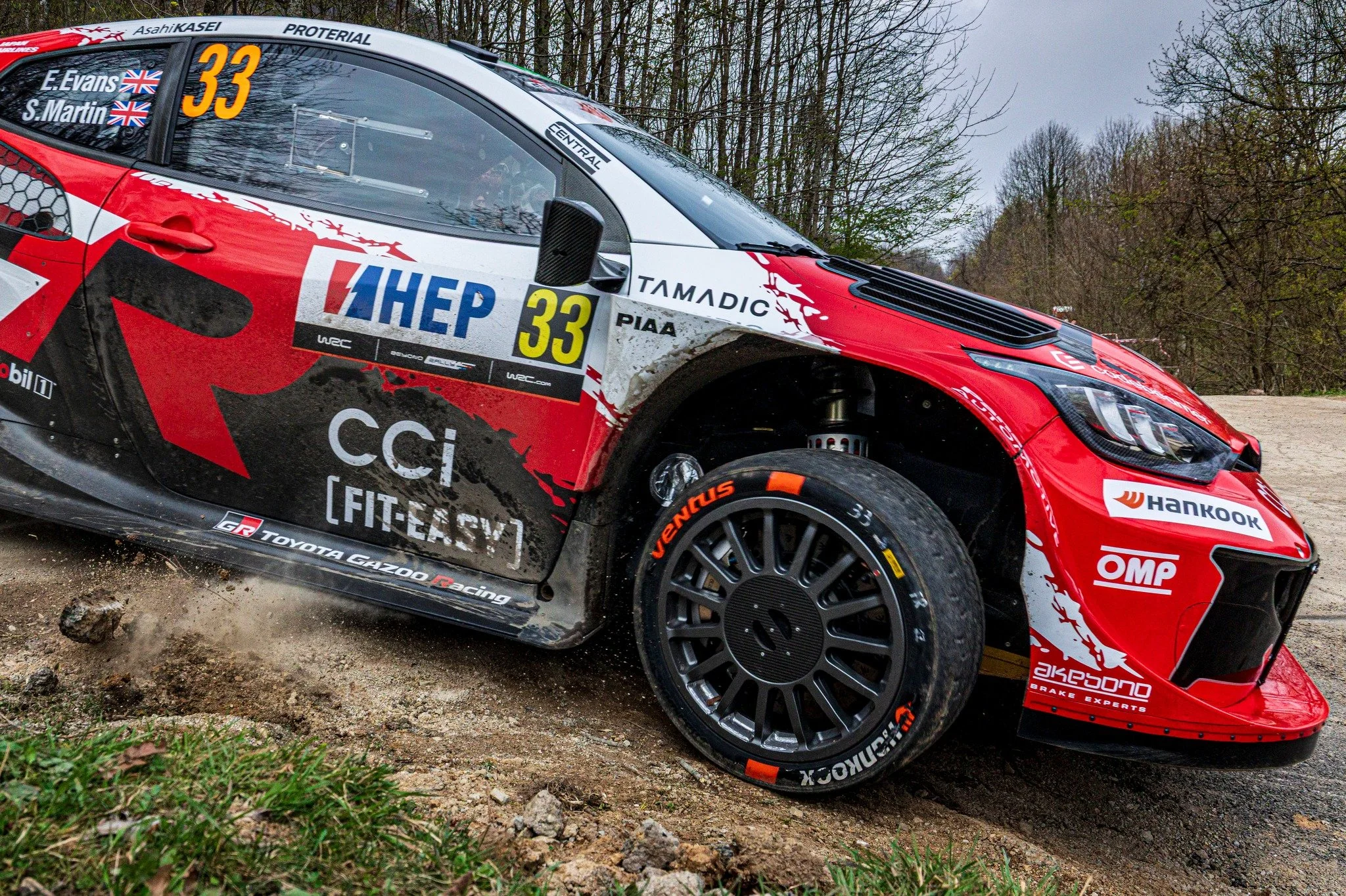 Cut it close.

Elfyn Evans and Scott Martin with the Toyota GR Yaris Rally1 attacking the edge of the road at Rally Croatia 2026.

📍 SS10 Ravna Gora &ndash; Skrad 1, Croatia
📸 Marco Rimola
&copy;️ Pure WRC Agency
&copy;️ Marco Rimola Photography
⚠️