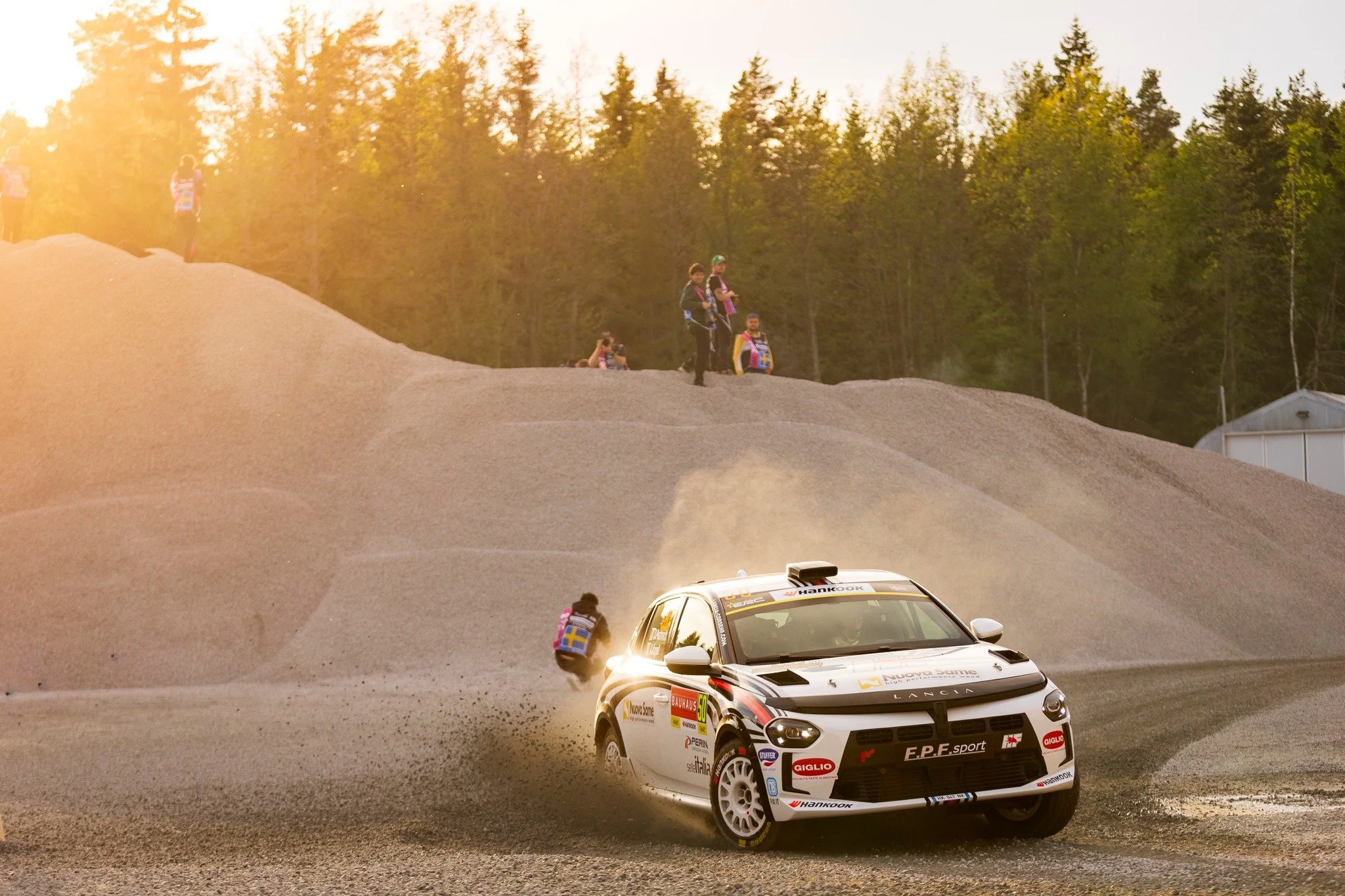 Ride off into the sunset. 

Davide Pesavento and Alessio Angeli on SS1 Br&aring;teb&auml;cken 1 during ERC BAUHAUS Royal Rally Sweden.

📸 Marco Rimola
&copy;️ Pure WRC Agency
&copy;️ Marco Rimola Photography
⚠️ All rights reserved | Unauthorized use