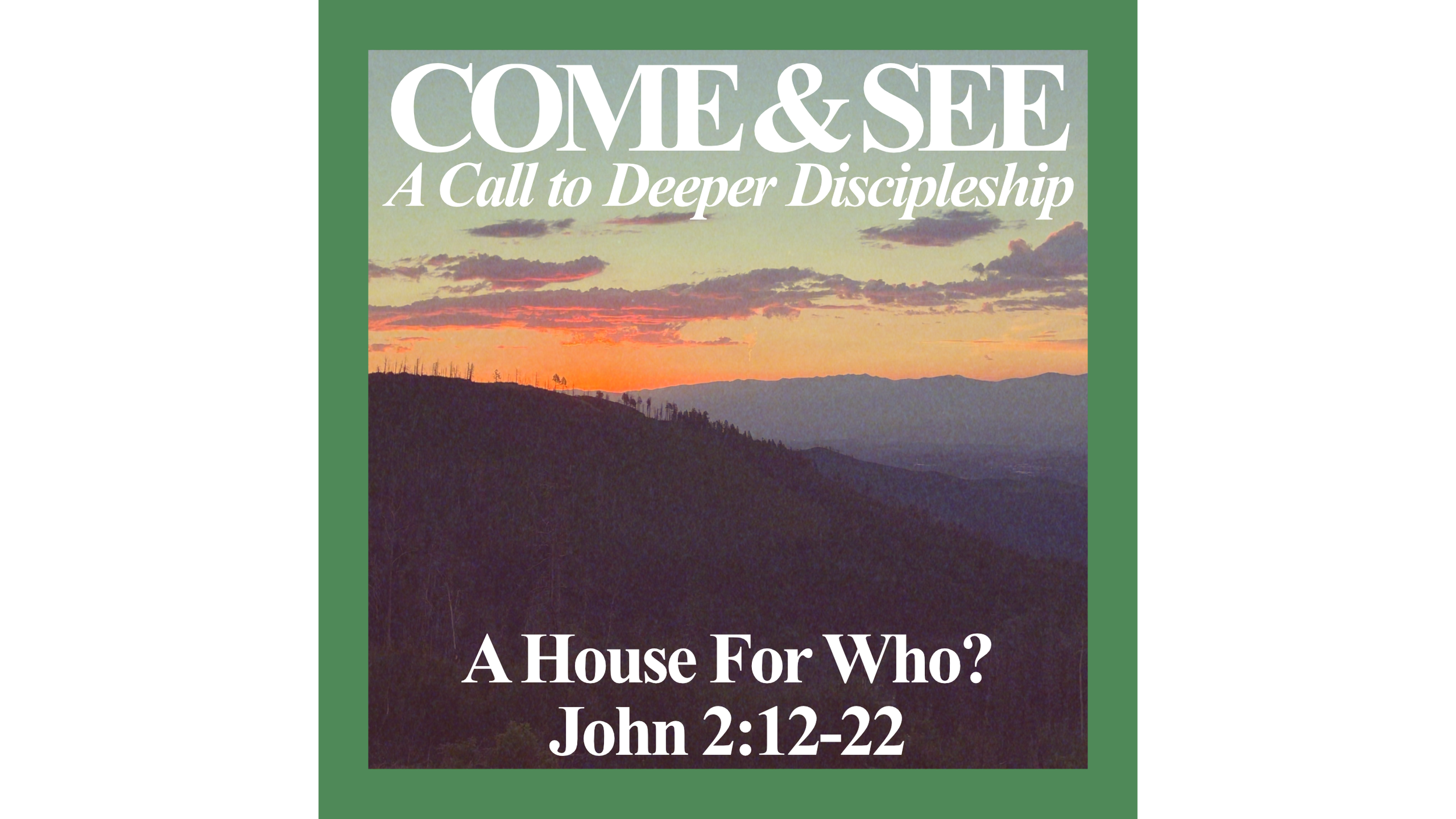 Come And See: “A House For Who?”