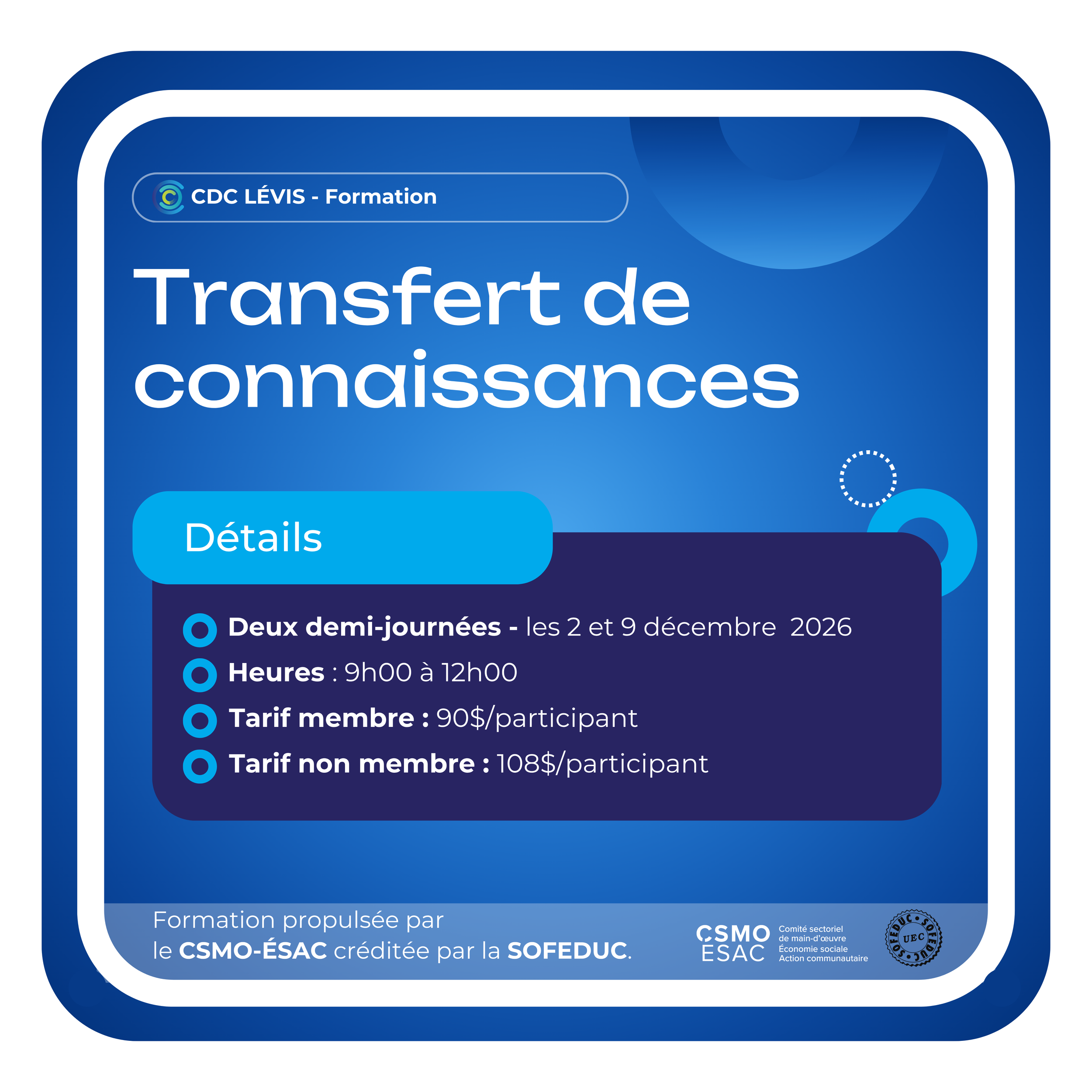 Transfert de connaissances