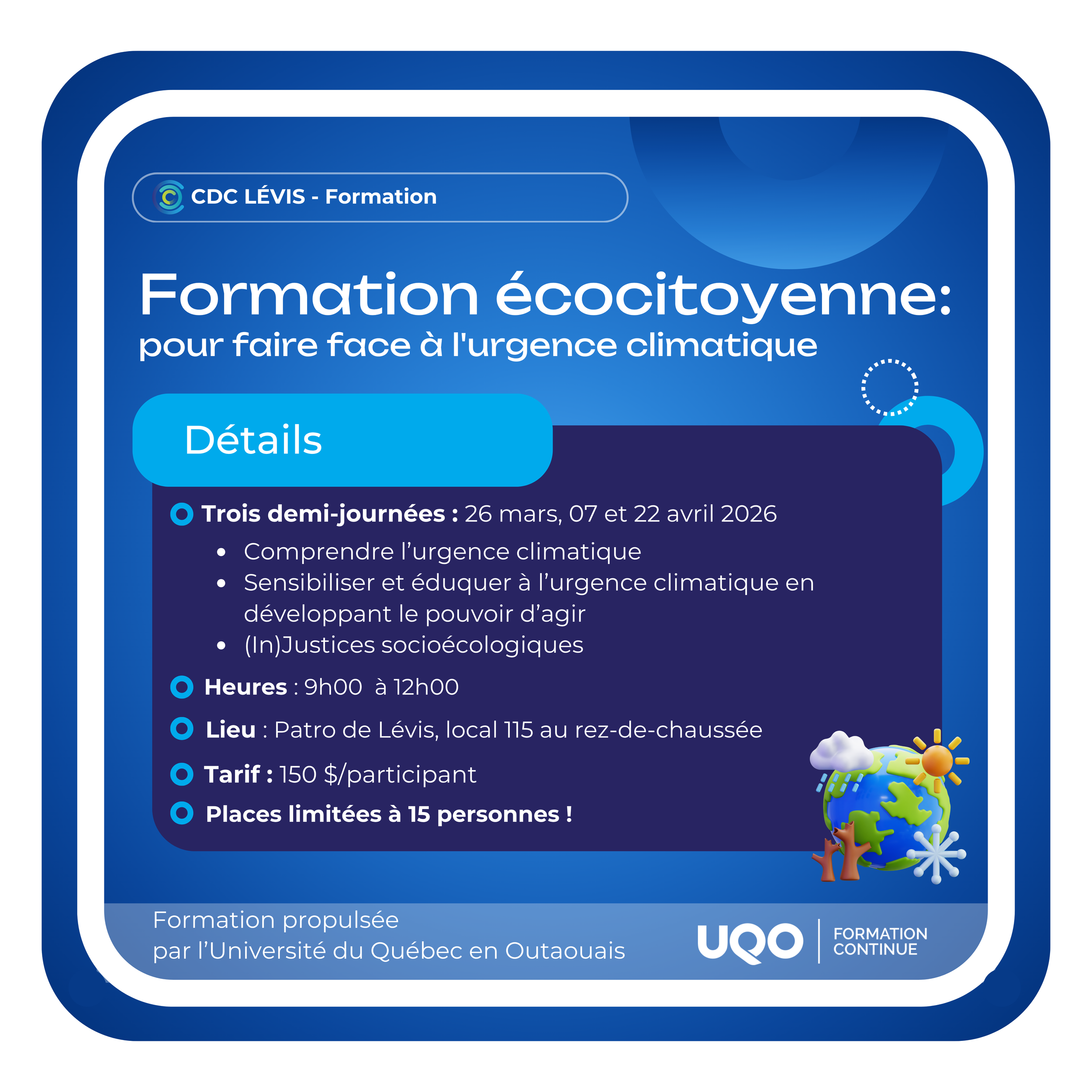 Formation écocitoyenne : pour faire face à l'urgence climatique