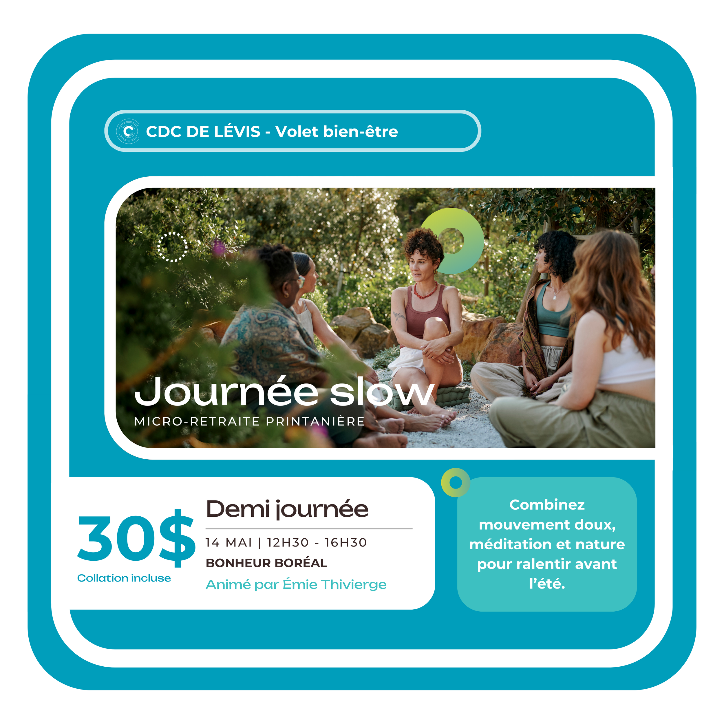 Journée slow et micro-retraite printanière