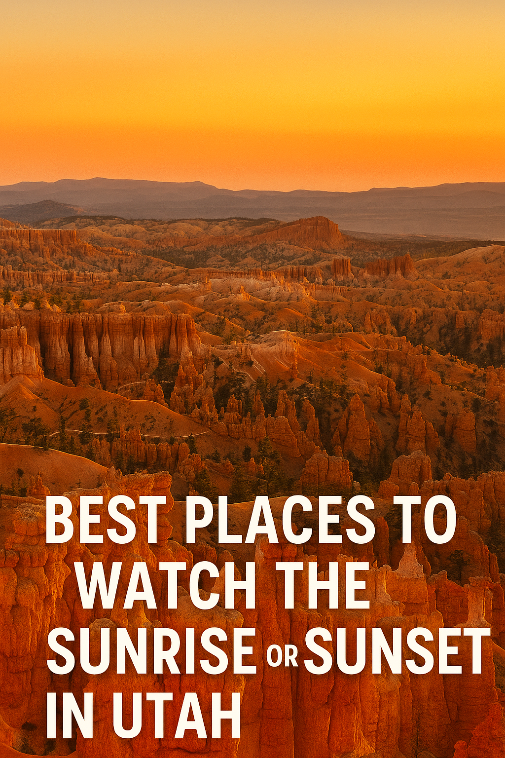 Best Places to Watch the Sunrise or Sunset in Utah