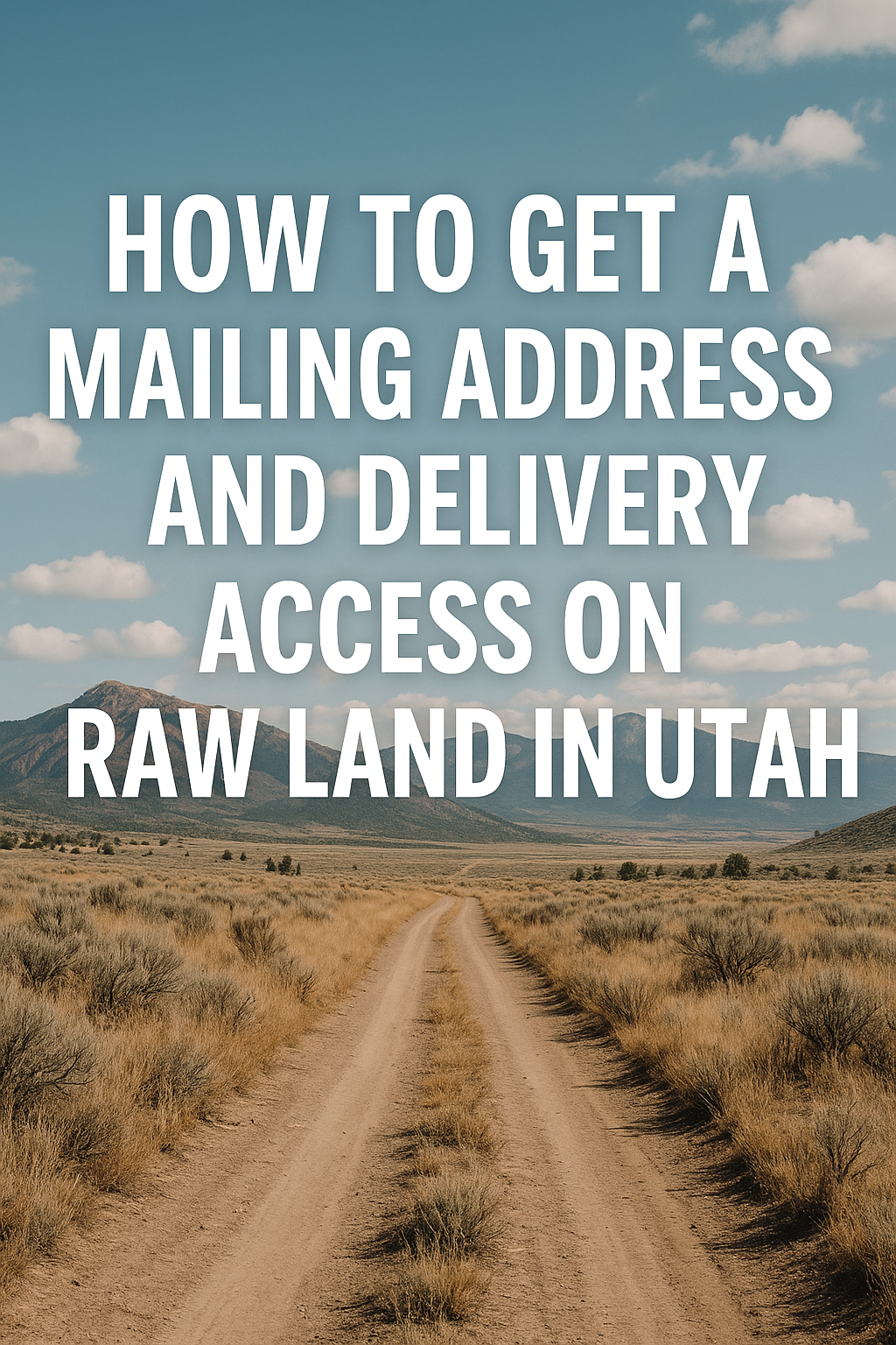 How to Get a Mailing Address and Delivery Access on Raw Land in Utah