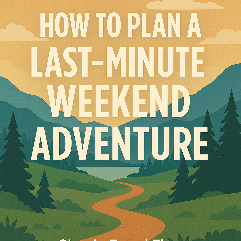 How to Plan a Last-Minute Weekend Adventure