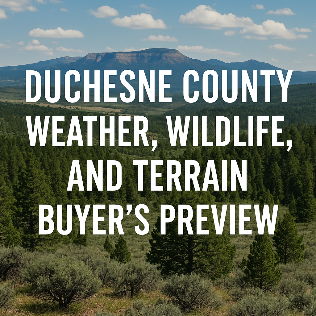 Duchesne County Weather, Wildlife, and Terrain: Buyer’s Preview