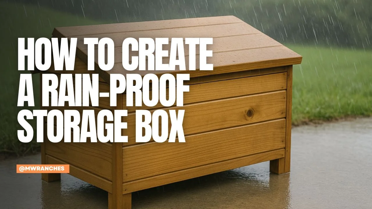 How to Create a Rain-Proof Storage Box