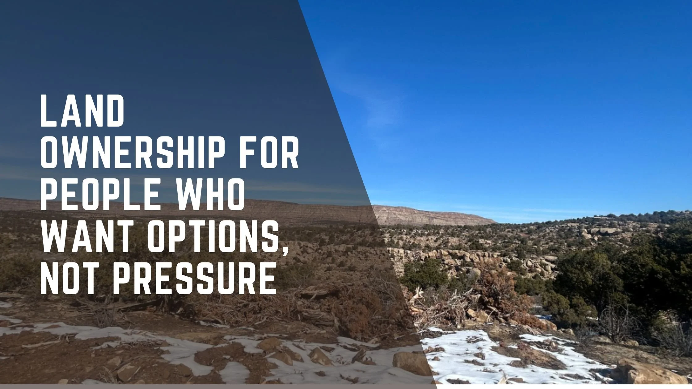 Land Ownership for People Who Want Options, Not Pressure