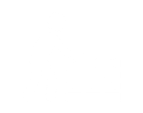 Silhouette of a person laying bricks to build a wall