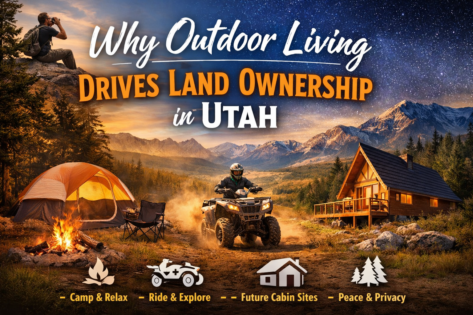 Why outdoor living drives land ownership in Utah