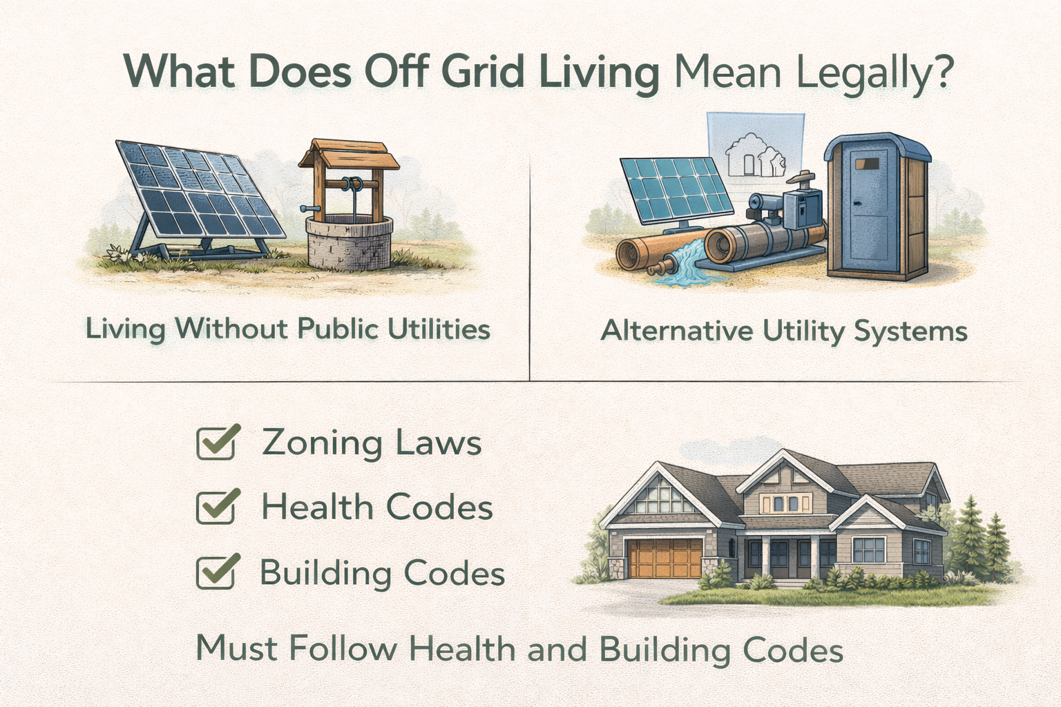 what does off grid living mean legally?