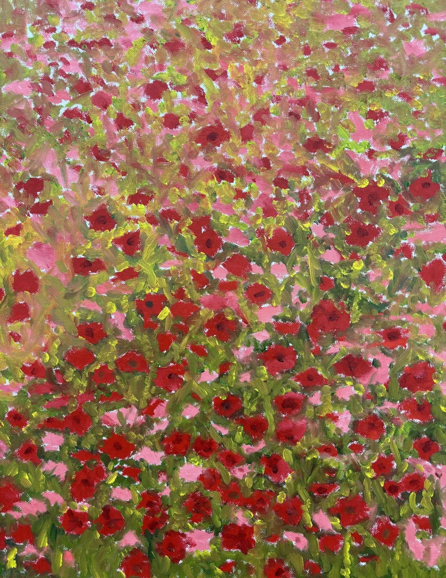 Flowers I, Cotton Canvas, 24x18