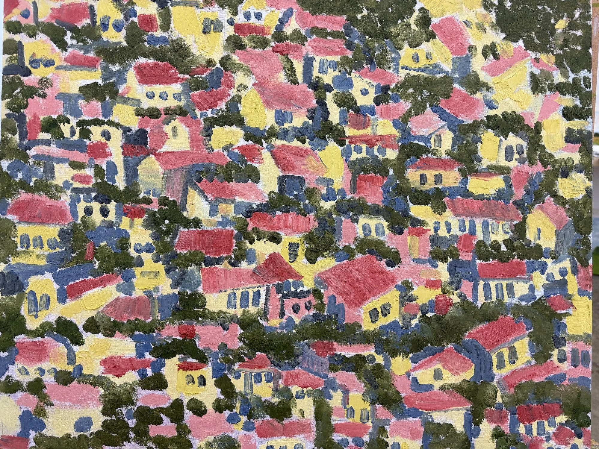 Urban Landscape, Oil on Canvas, 20x 24