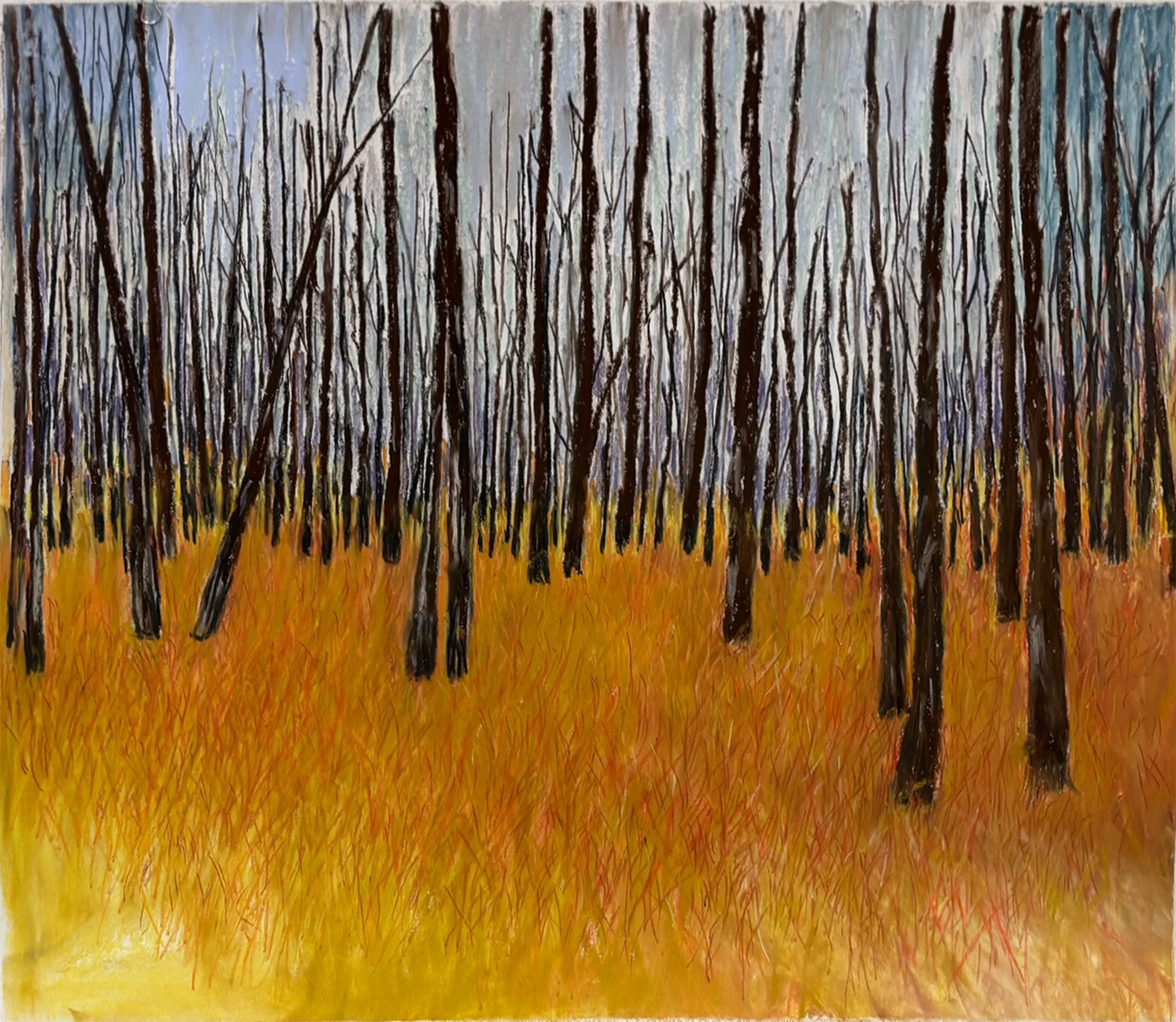 Spring Trees III, Pastel Board, 20x25