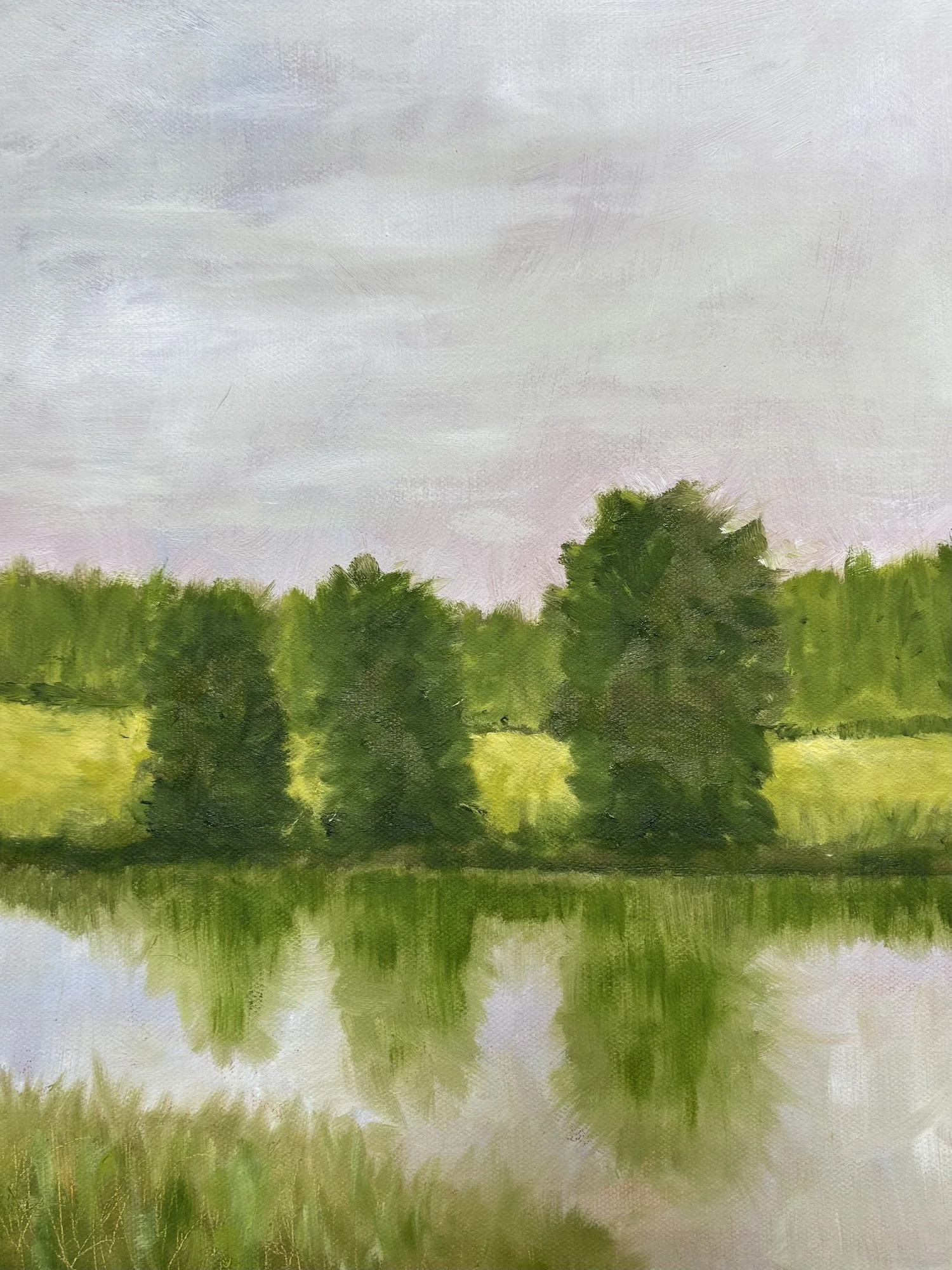 Stream Landscape I, Oil on Canvas, 10x14