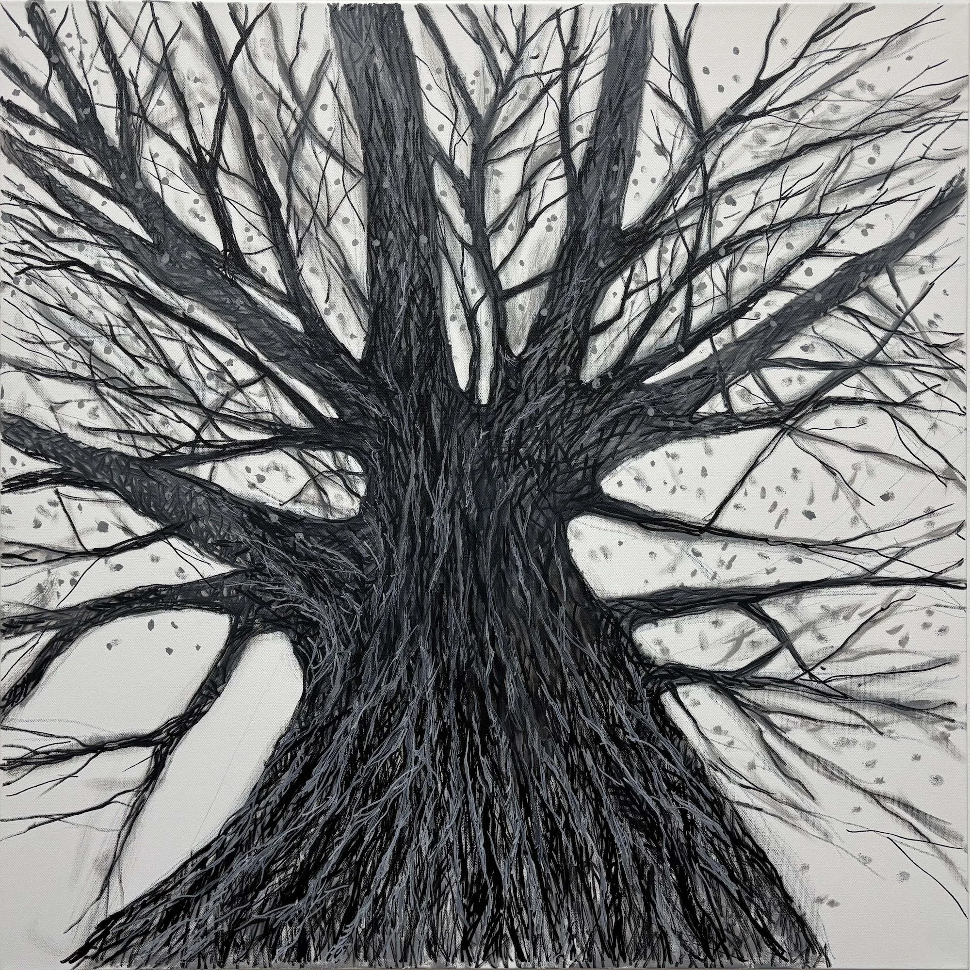 Winter Trees III, Oil, 36x36