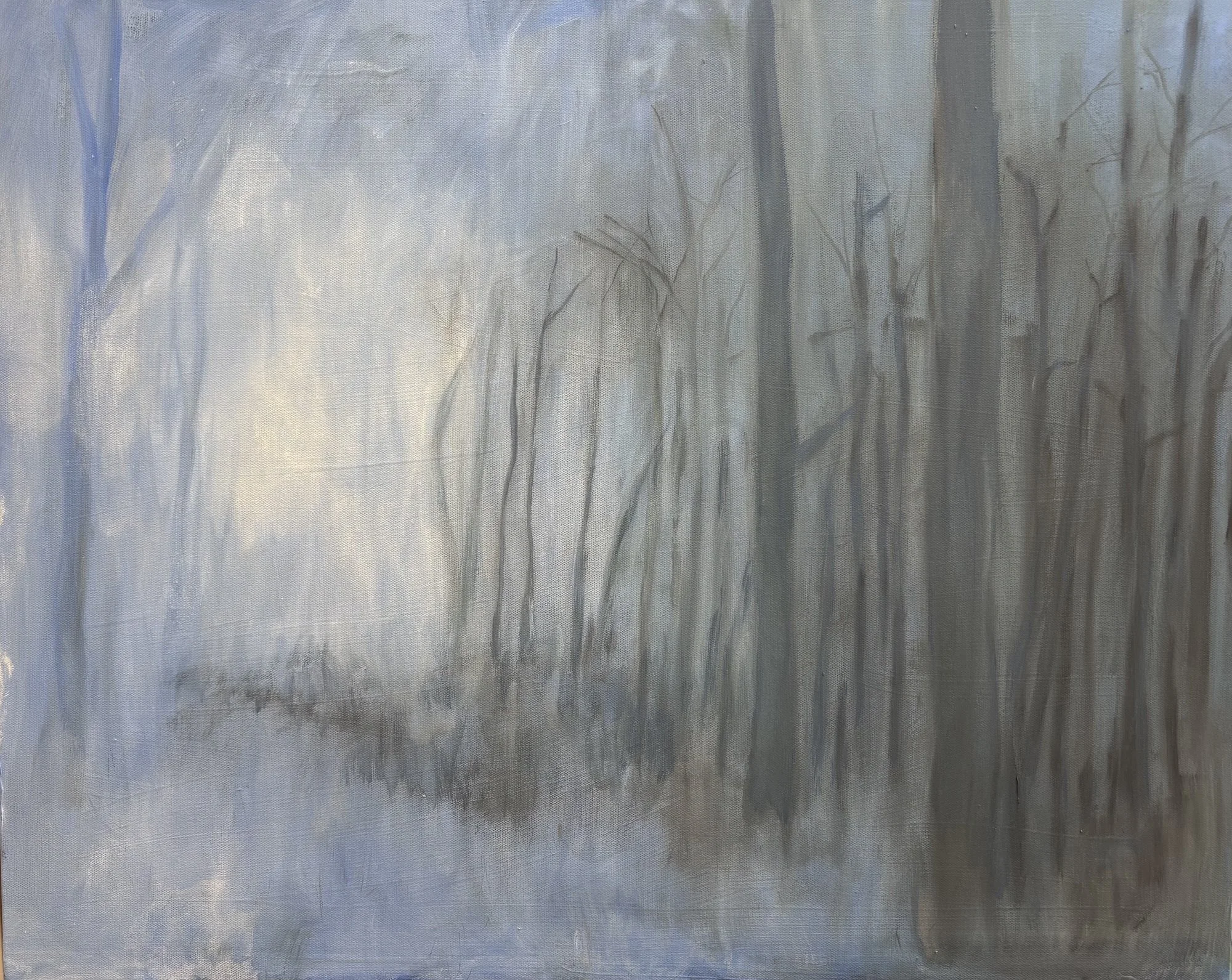 Winter Trees IV, Oil on Canvas