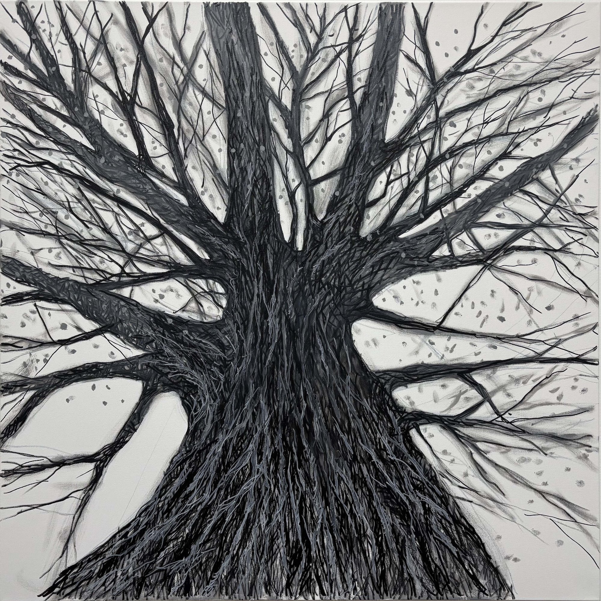 Winter Trees III, Oil, 36x36